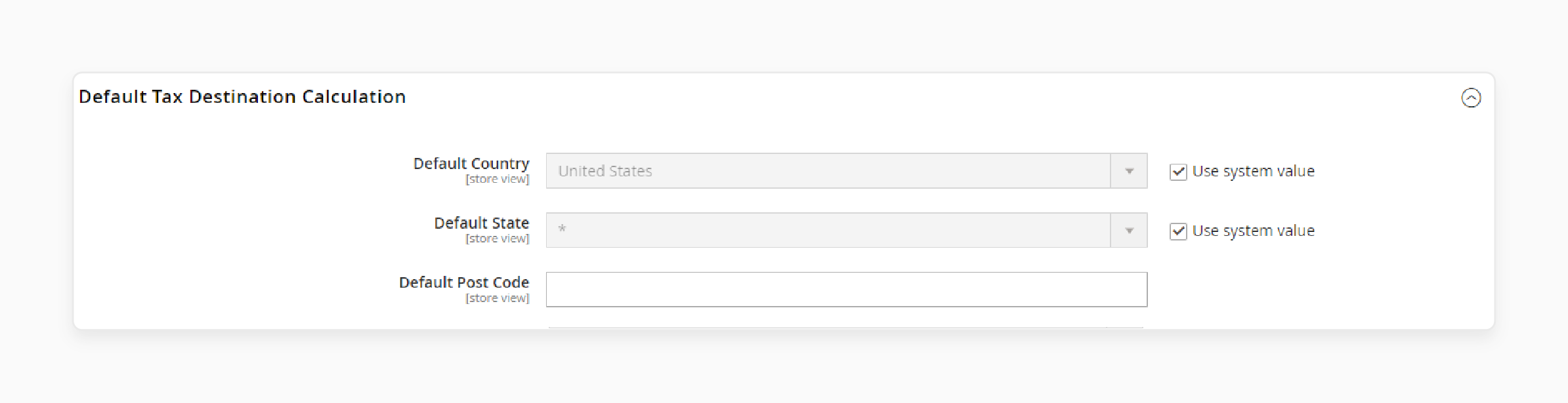 Setting Default Magento 2 US Tax Destination