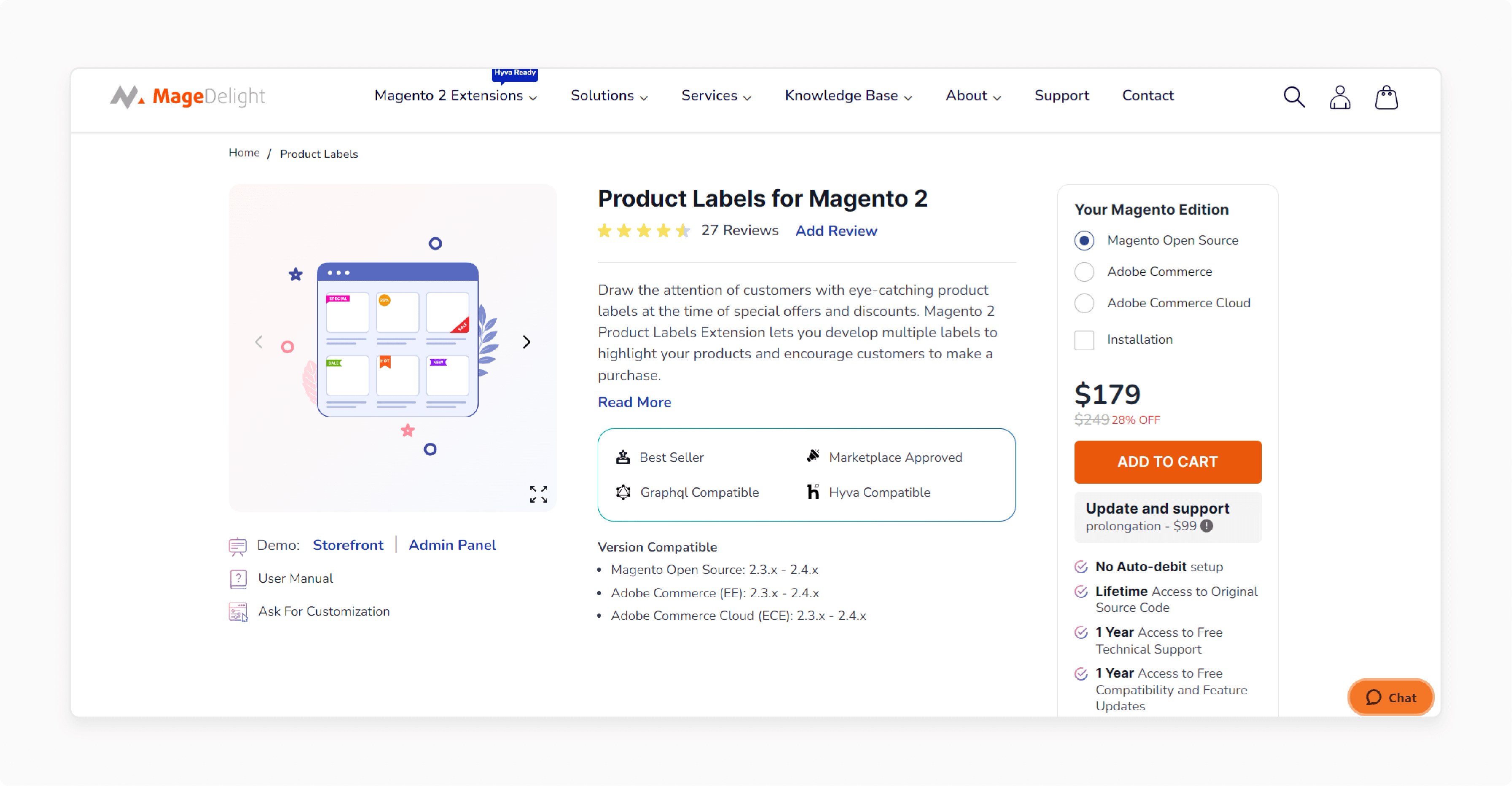 MageDelight Magento 2 Product Labels
