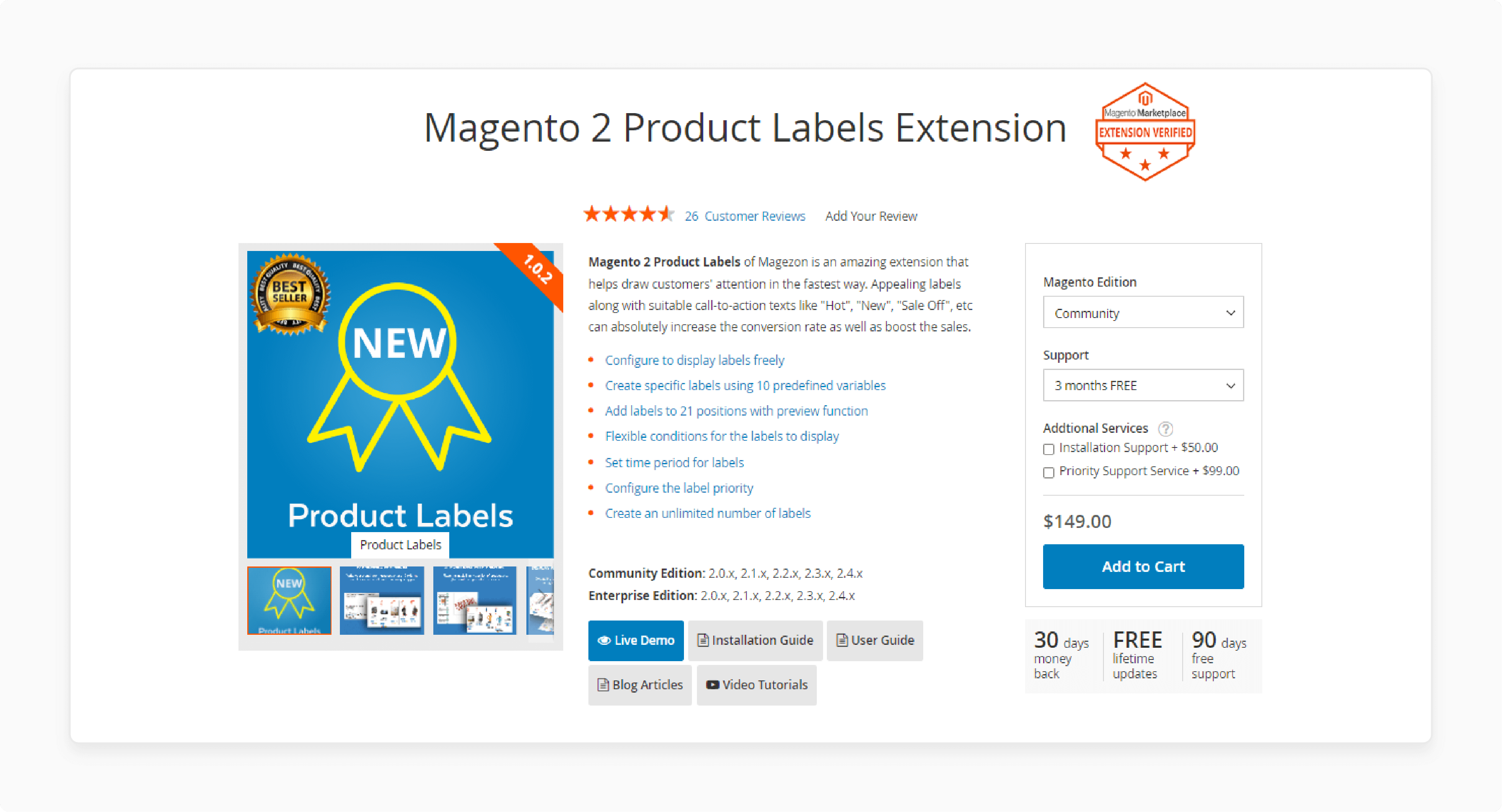 MageZon Magento 2 Product Labels