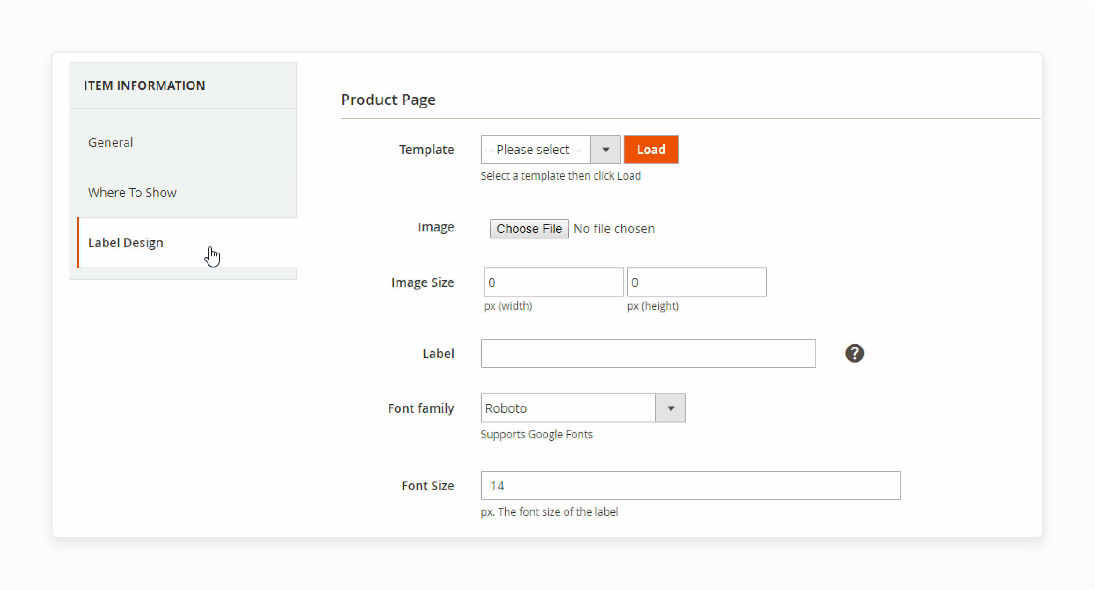 Magento 2 Product Labels Template