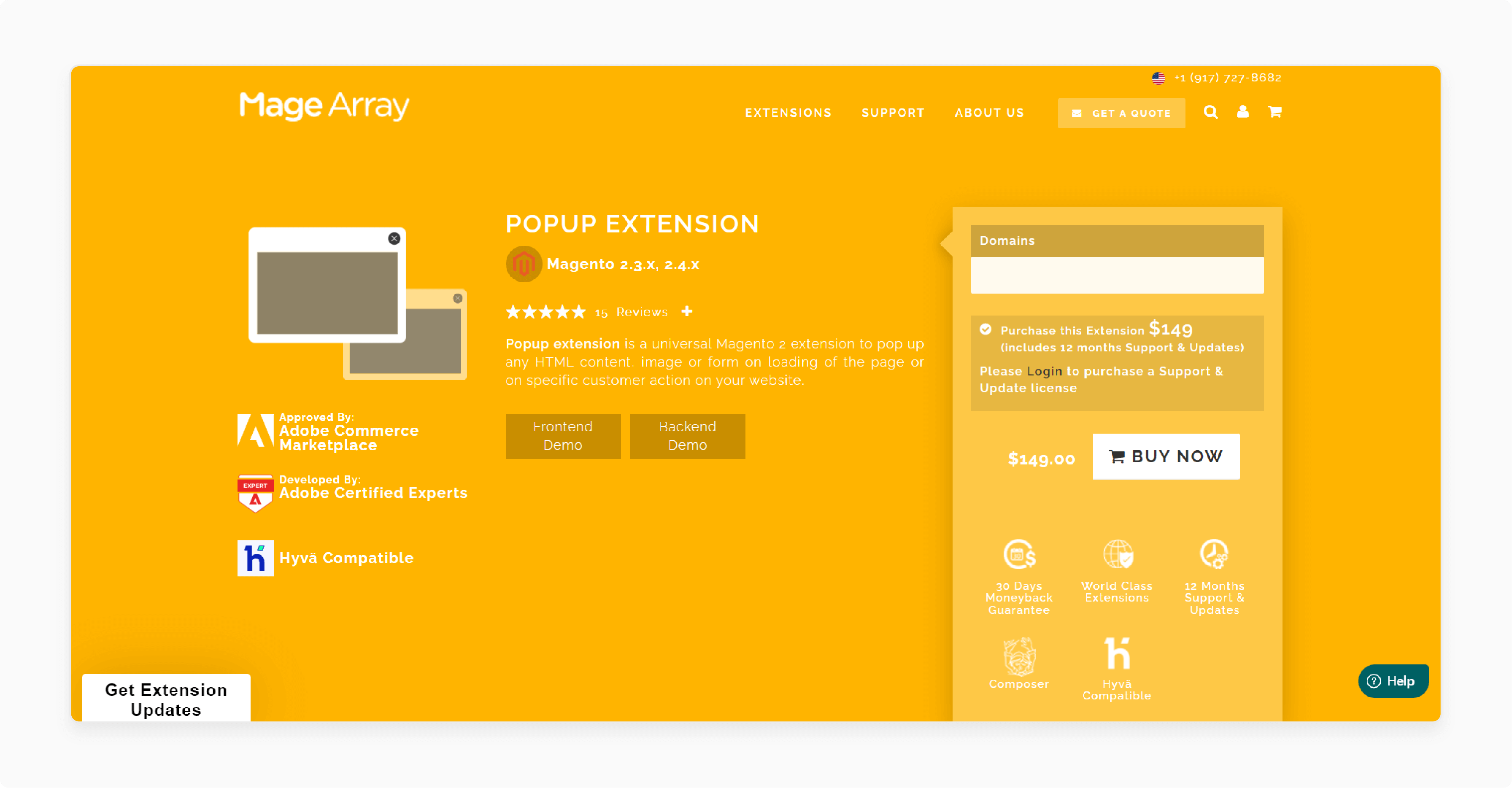 MageArray Magento 2 Popup