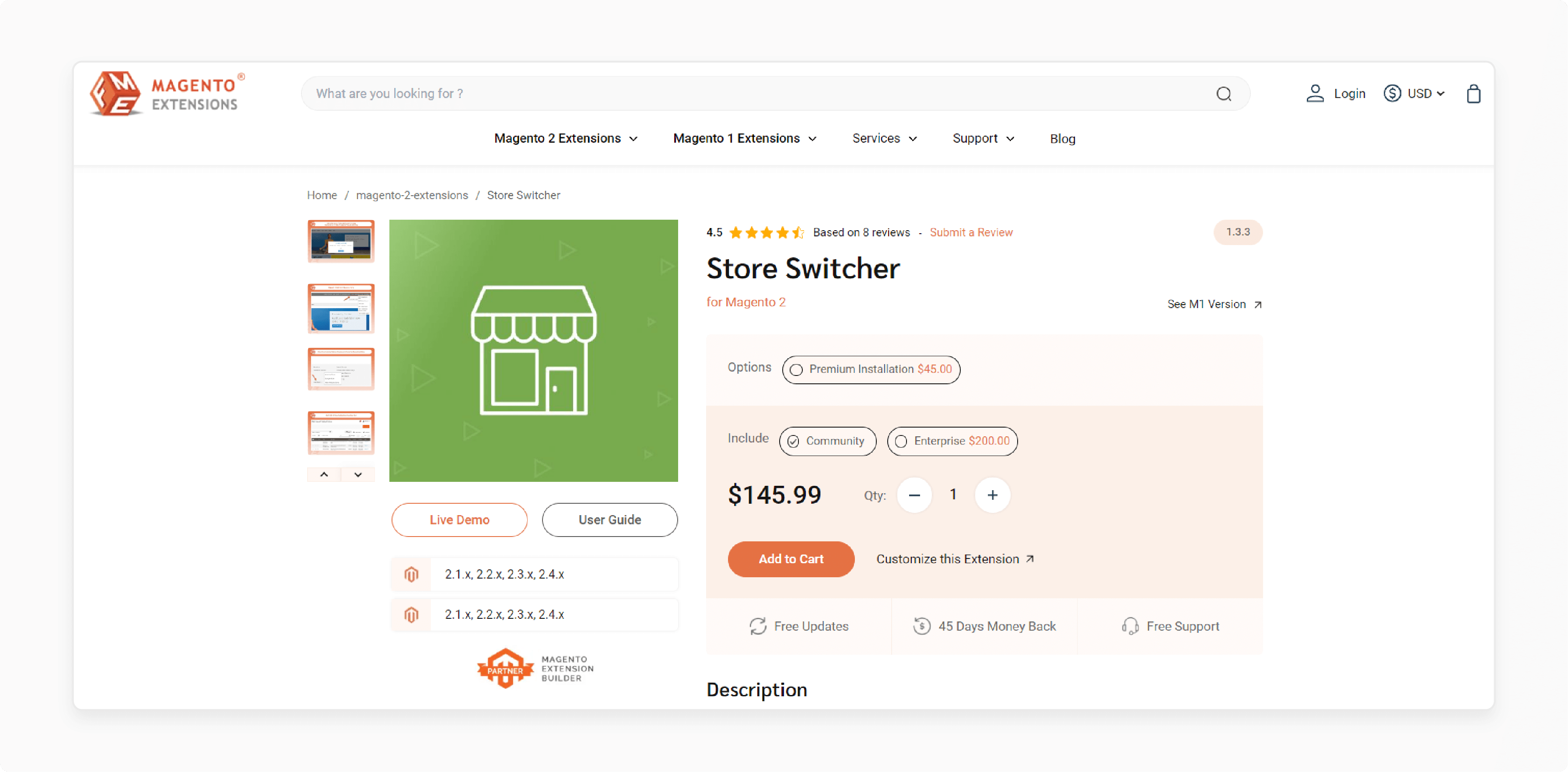 FME Magento 2 Website Switcher