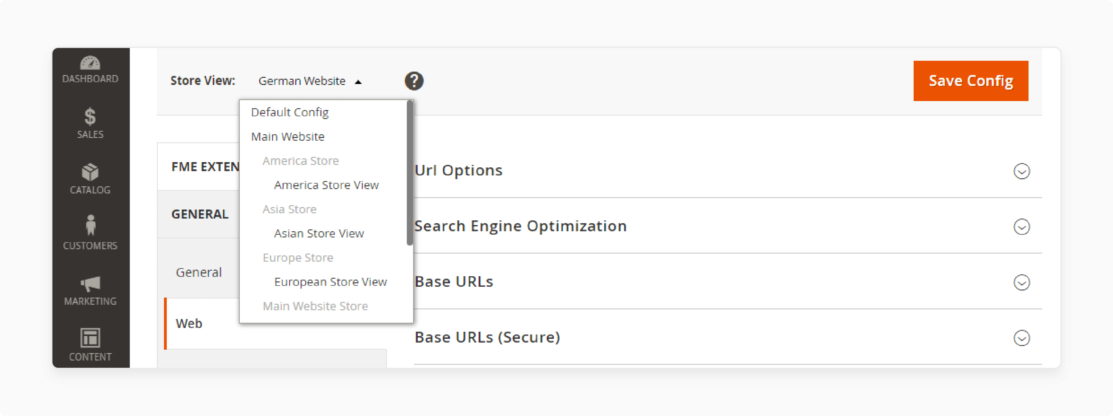 Store View List in Magento 2 Website Switcher