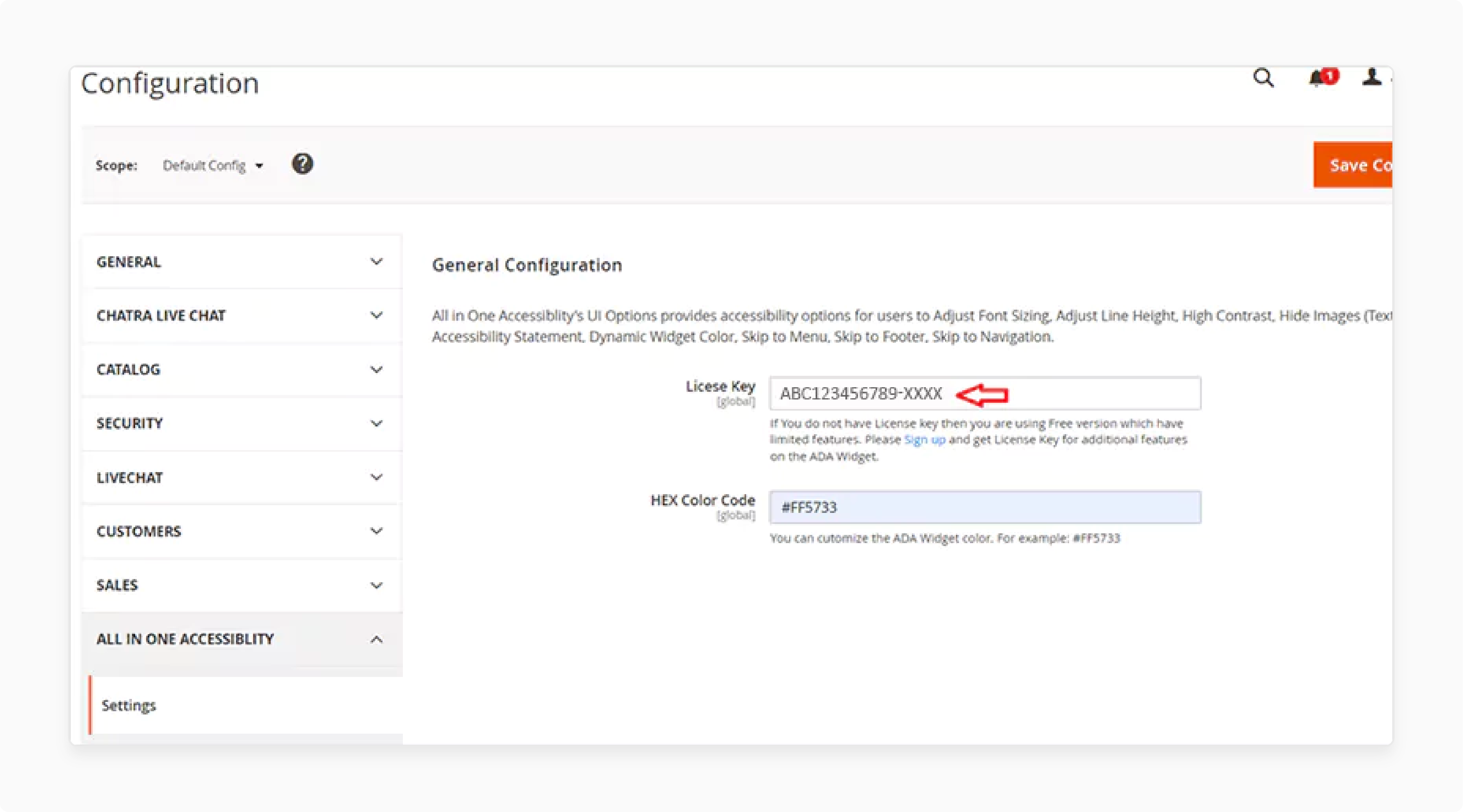 Activating Pro Version of Magento 2 ADA Compliance Extension