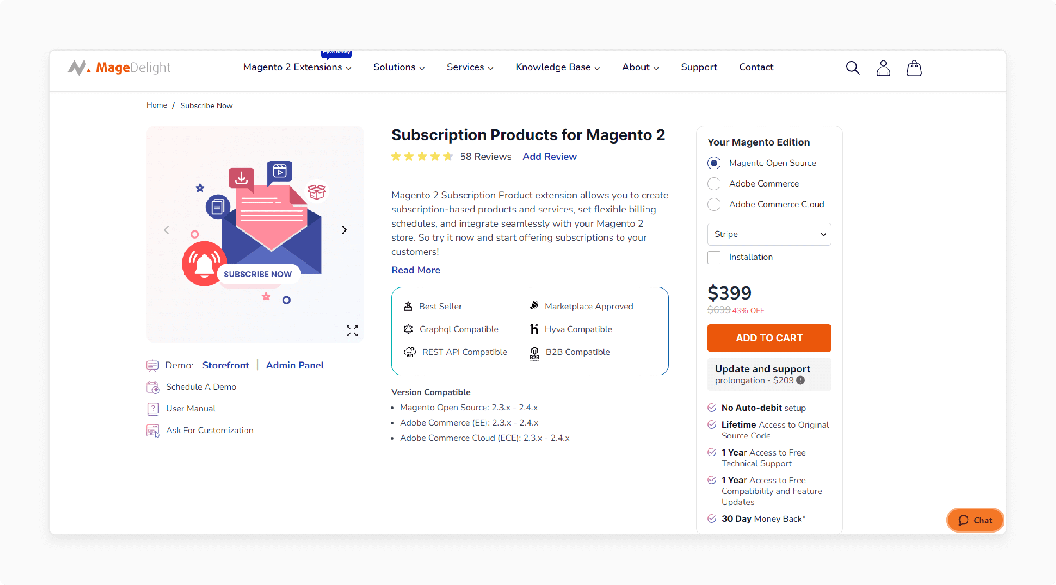 Magento 2 Subscriptions Extension - Magedelight