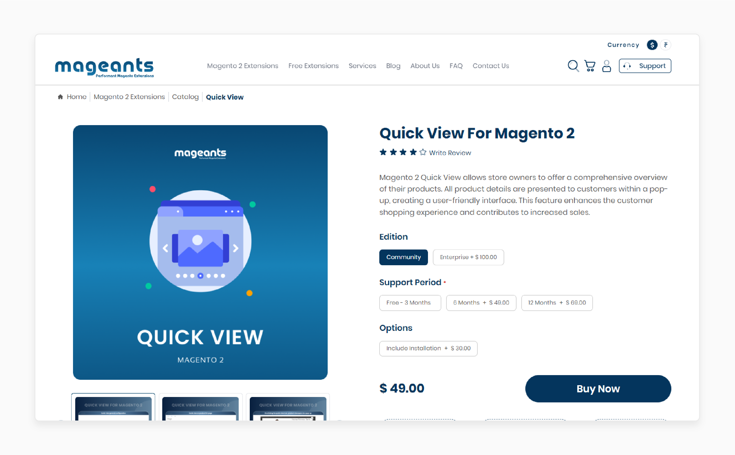 Quick View For Magento 2 - Mageants