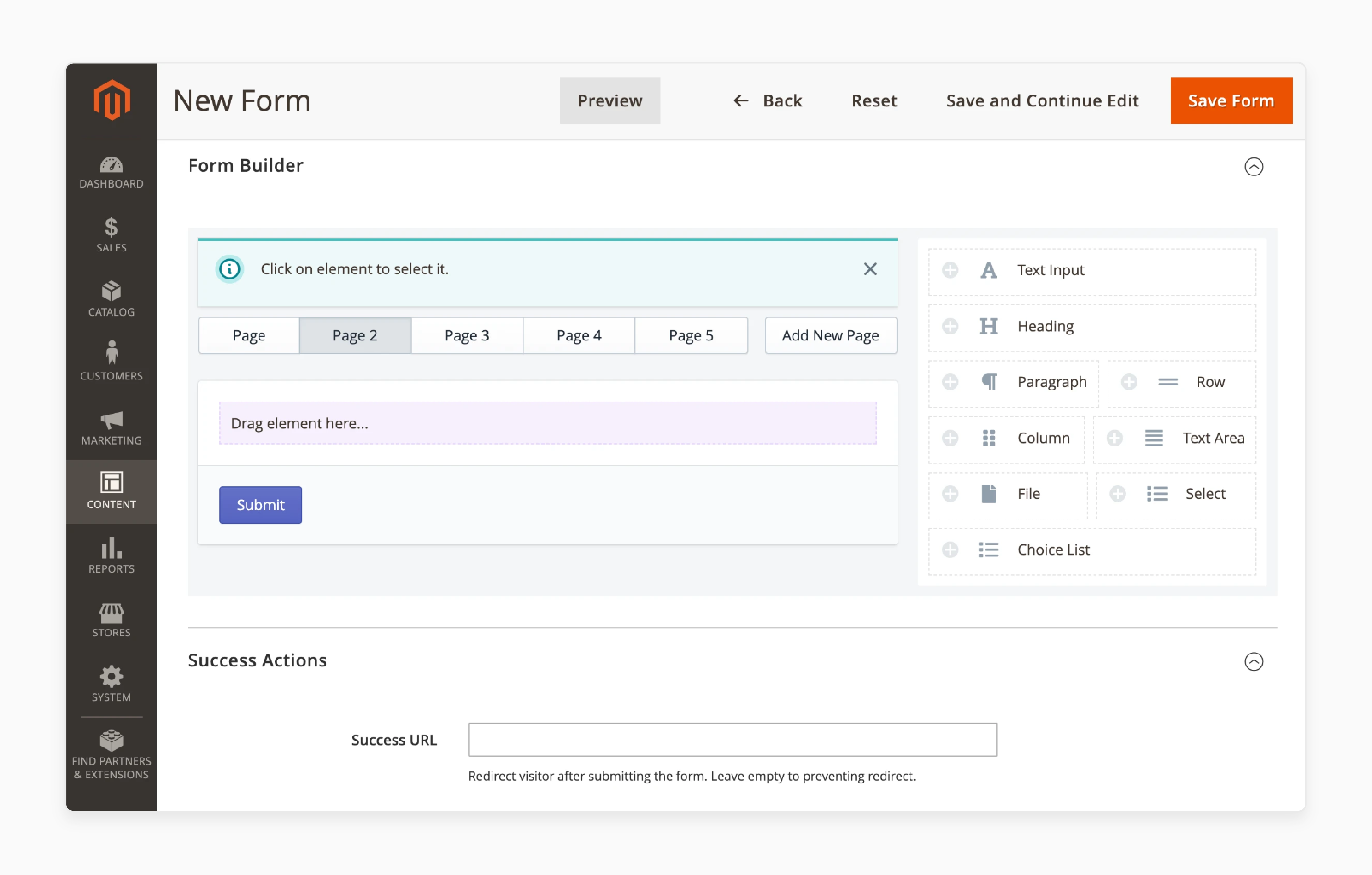 Final testing and checks for Magento 2 Form Builder functionality and integration