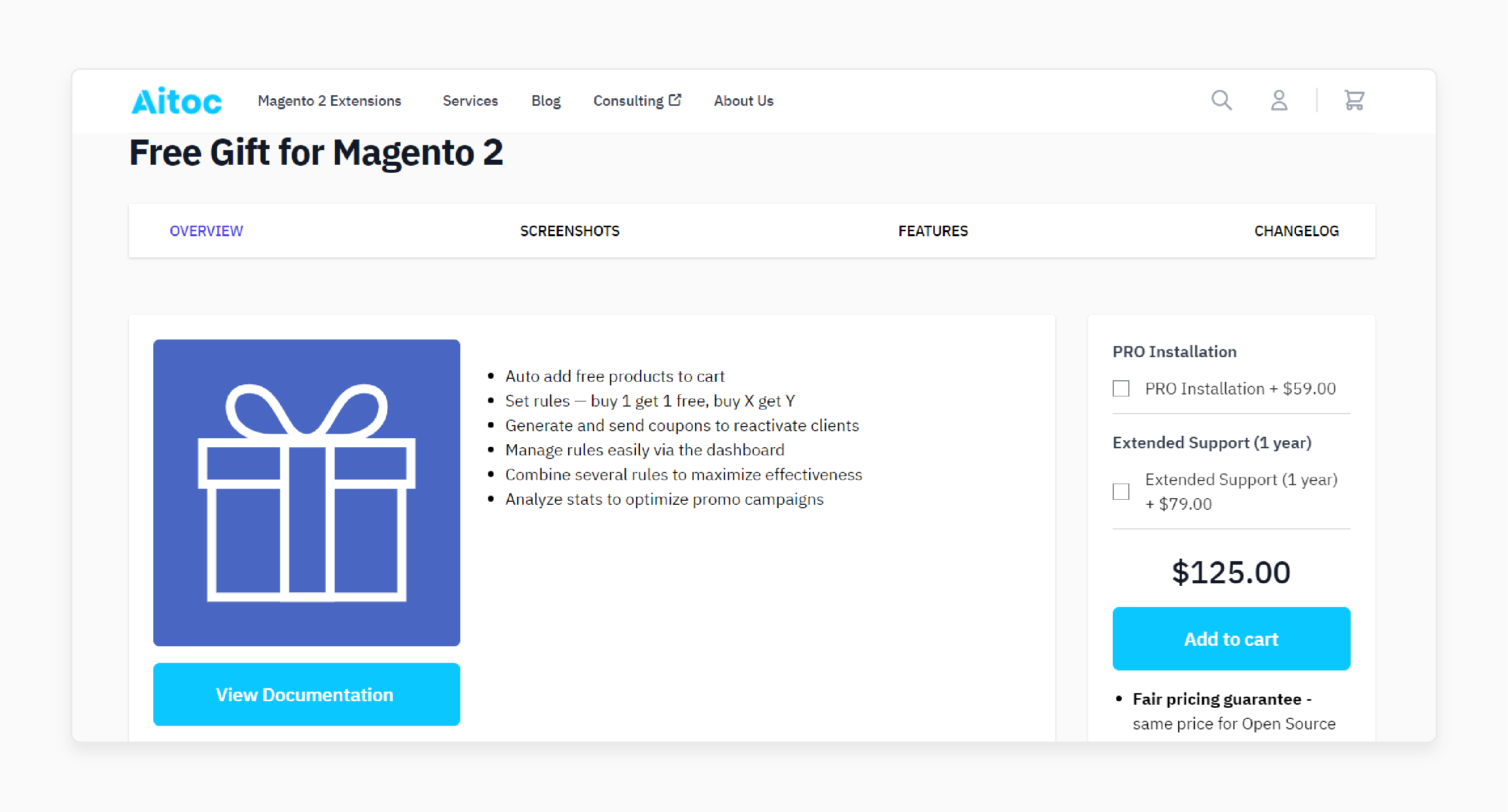Aitoc Magento Free Gift with Purchase Extension