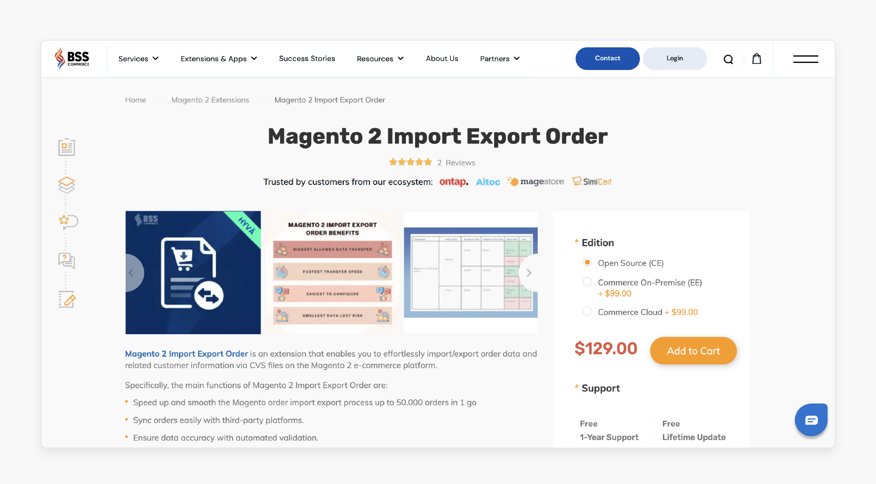 Magento 2 Import Export Order BSS Commerce