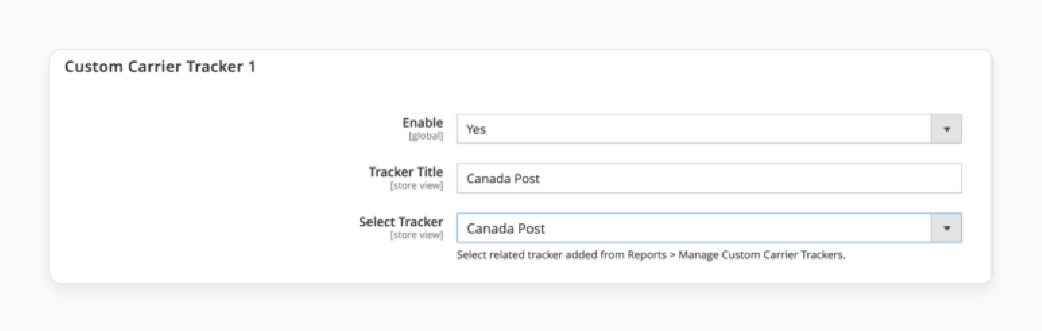 Add a new Magento 2 Custom Carrier Tracker in the extension