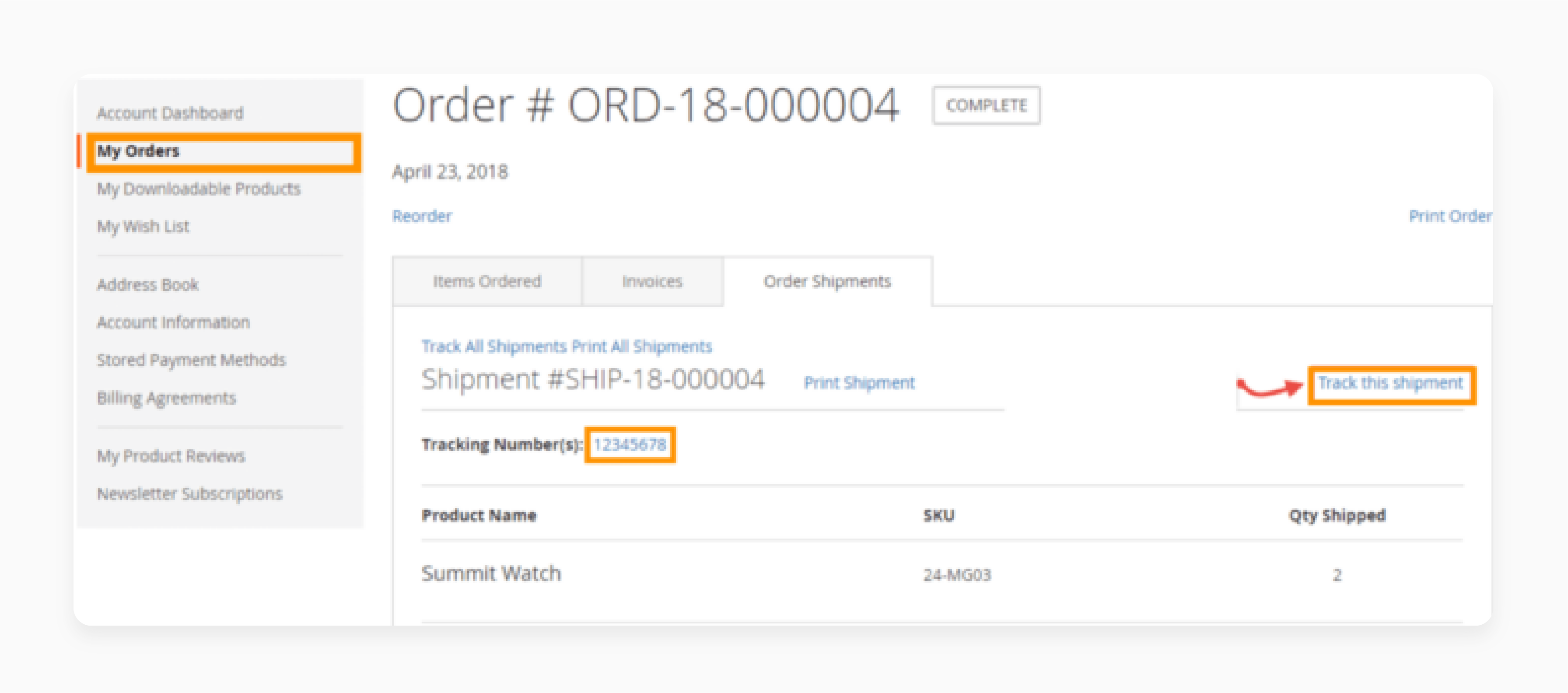 Track the shipment using the Magento 2 Custom Carrier Tracker extension