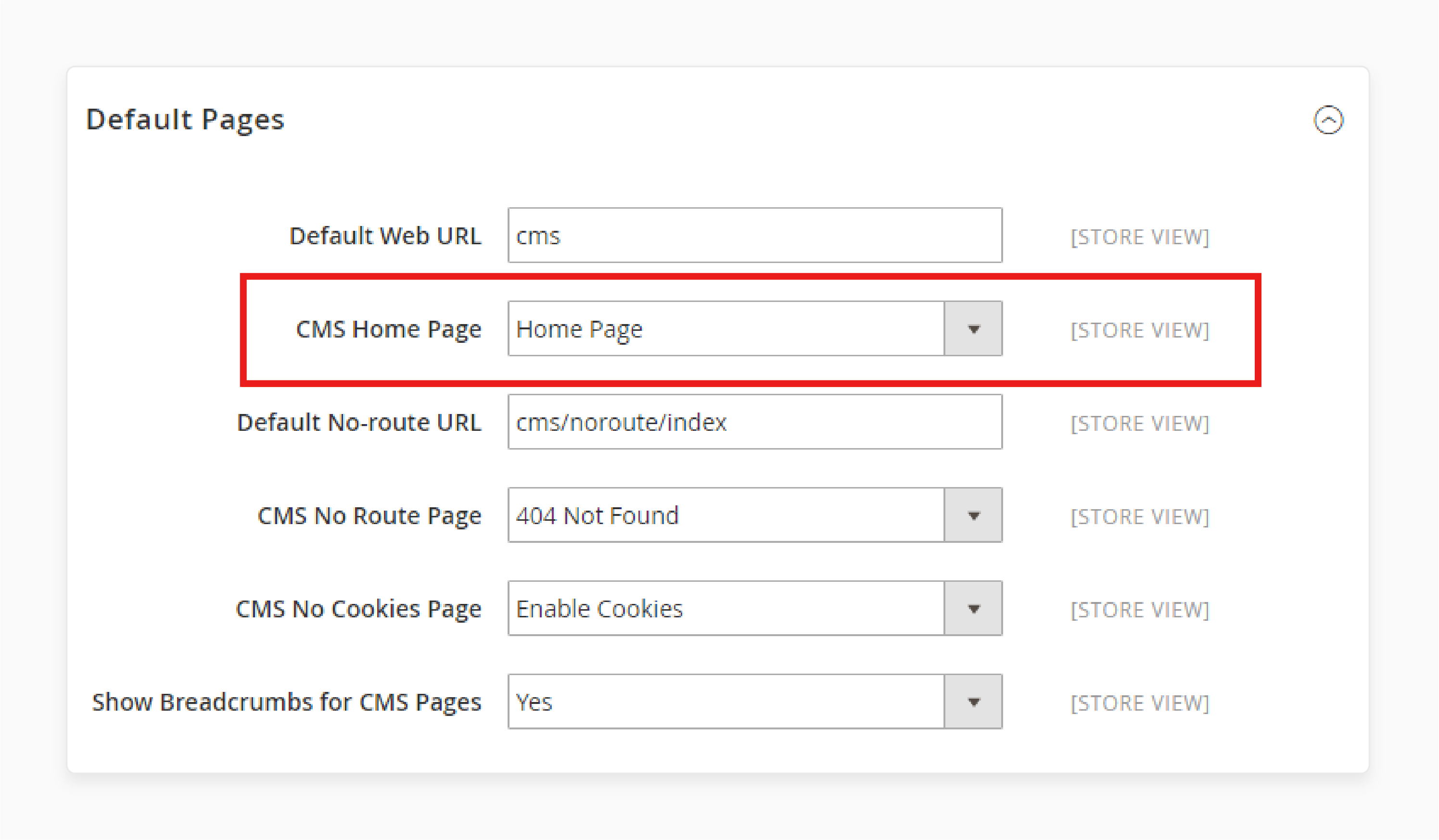 assign a homepage in magento cms for better site navigation and branding