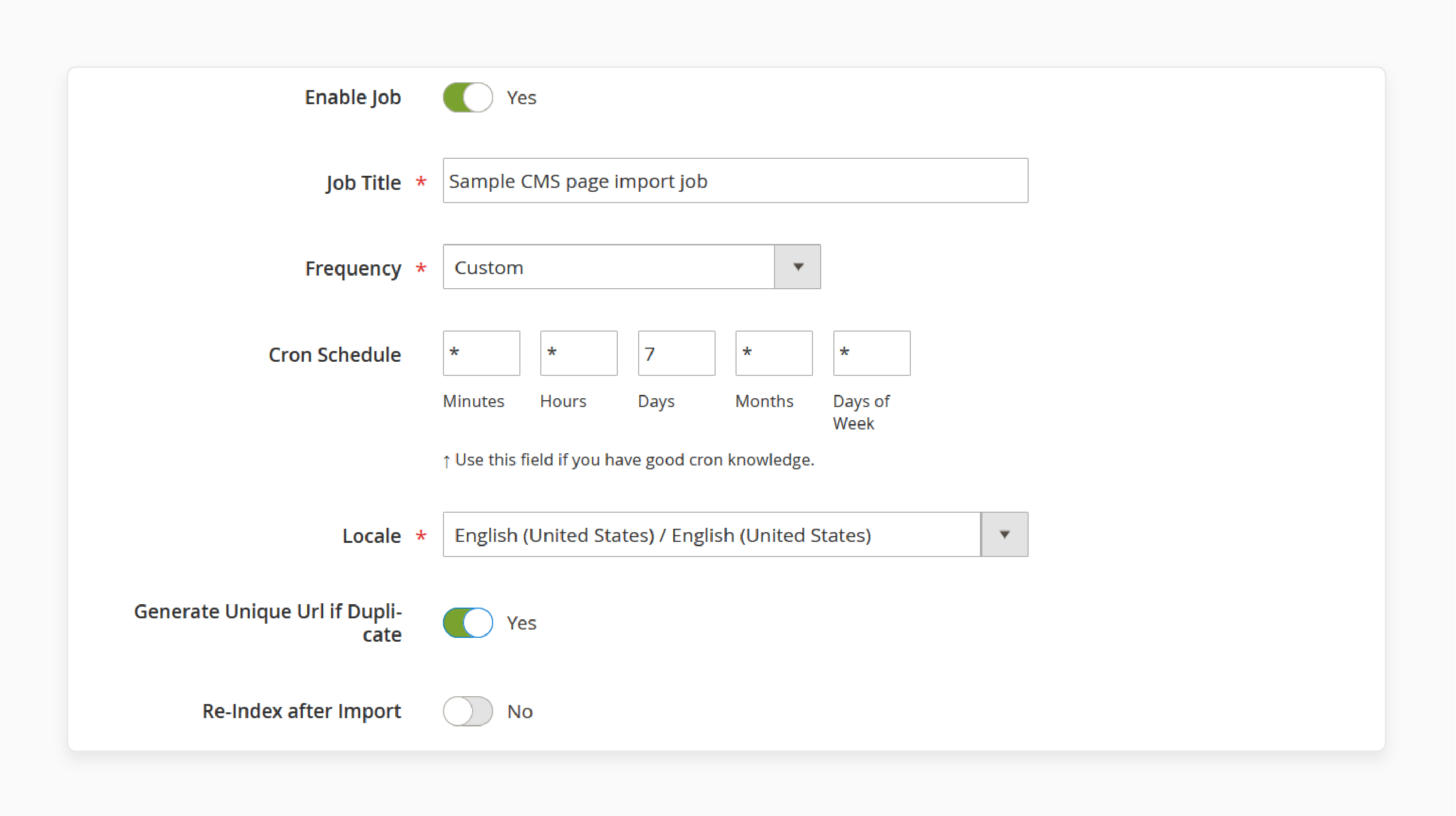 adjust general settings for magento cms pages for optimized operations