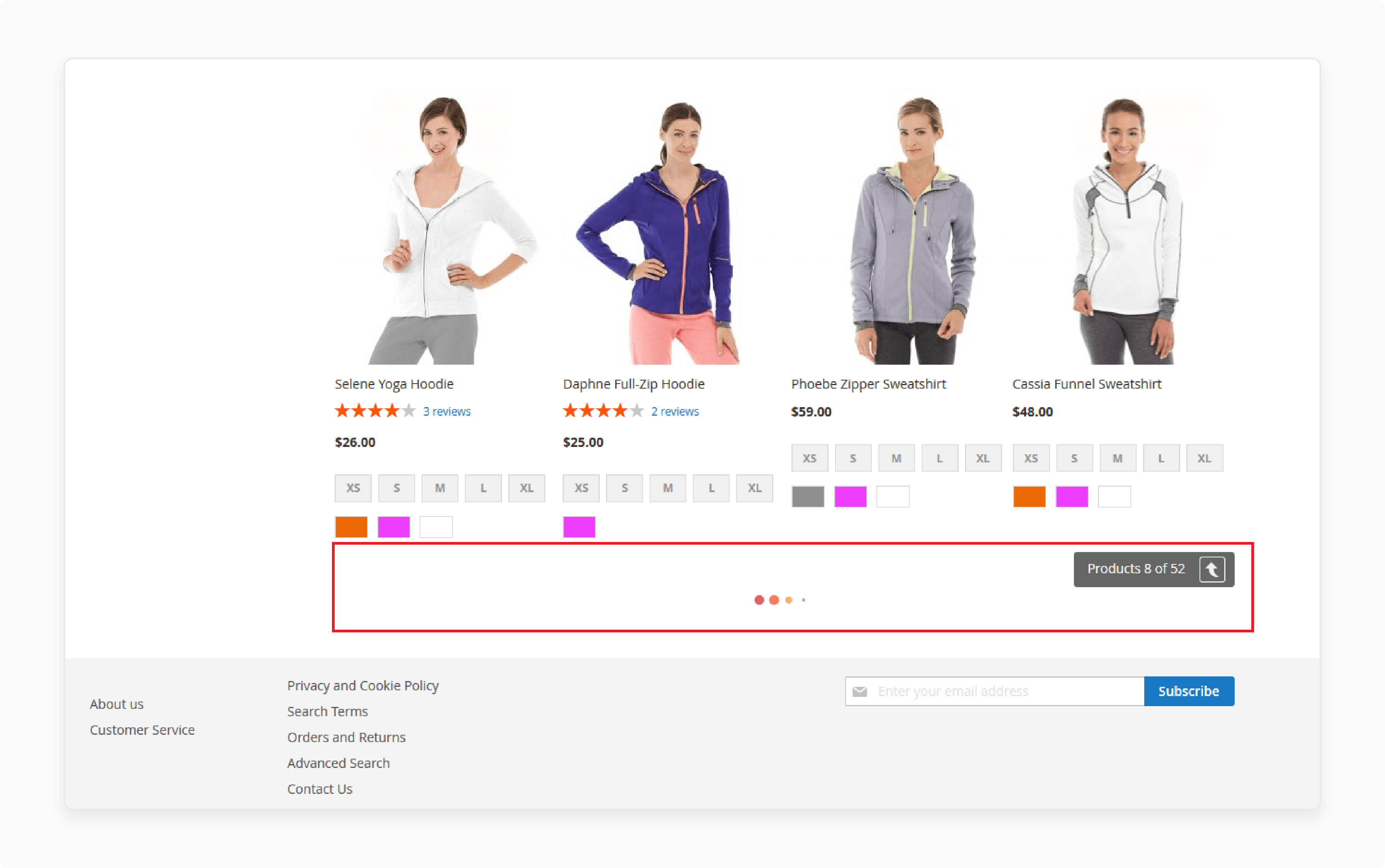 Infinite scroll for continuous product browsing in Magento 2