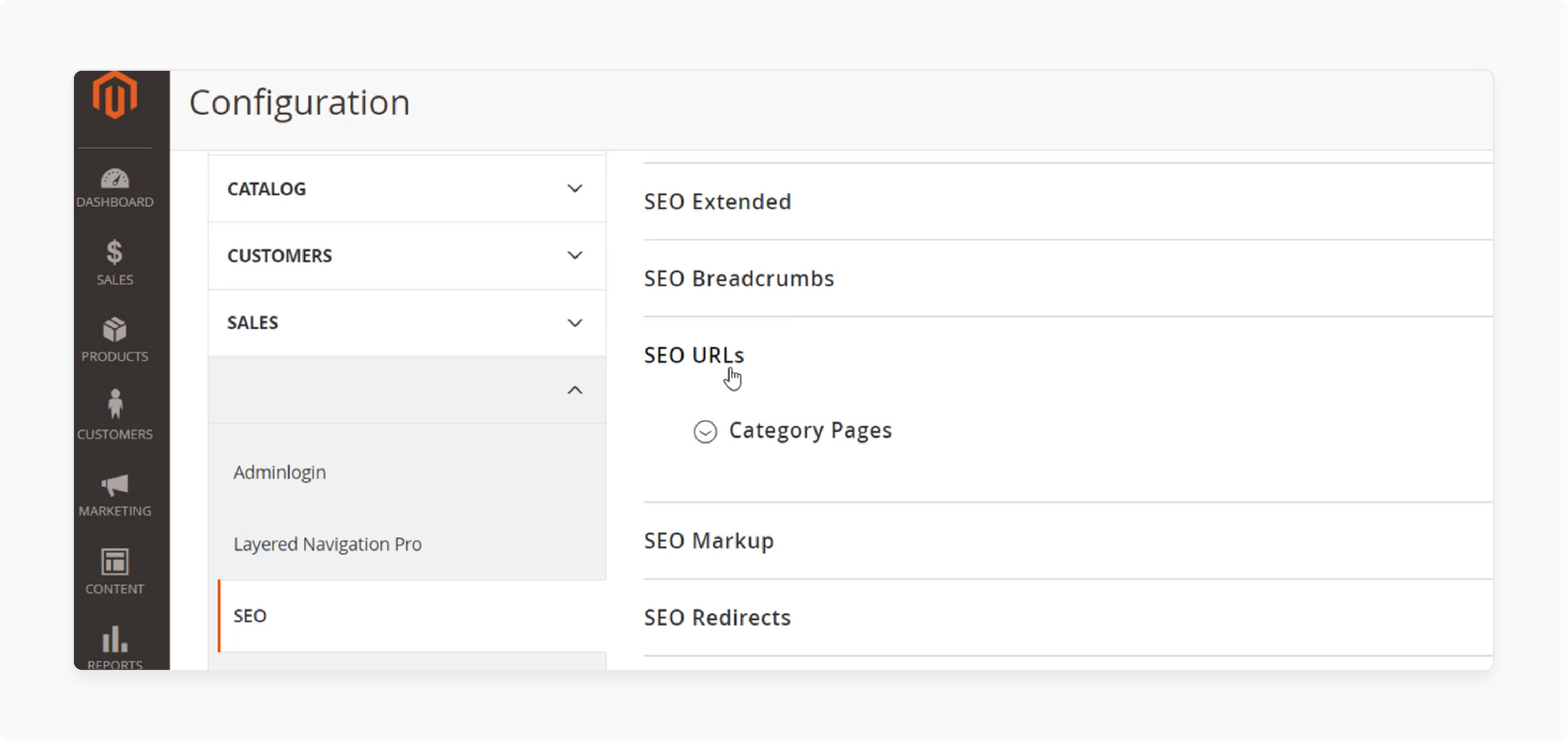 Enabling SEO-friendly pager URLs in Magento 2 settings