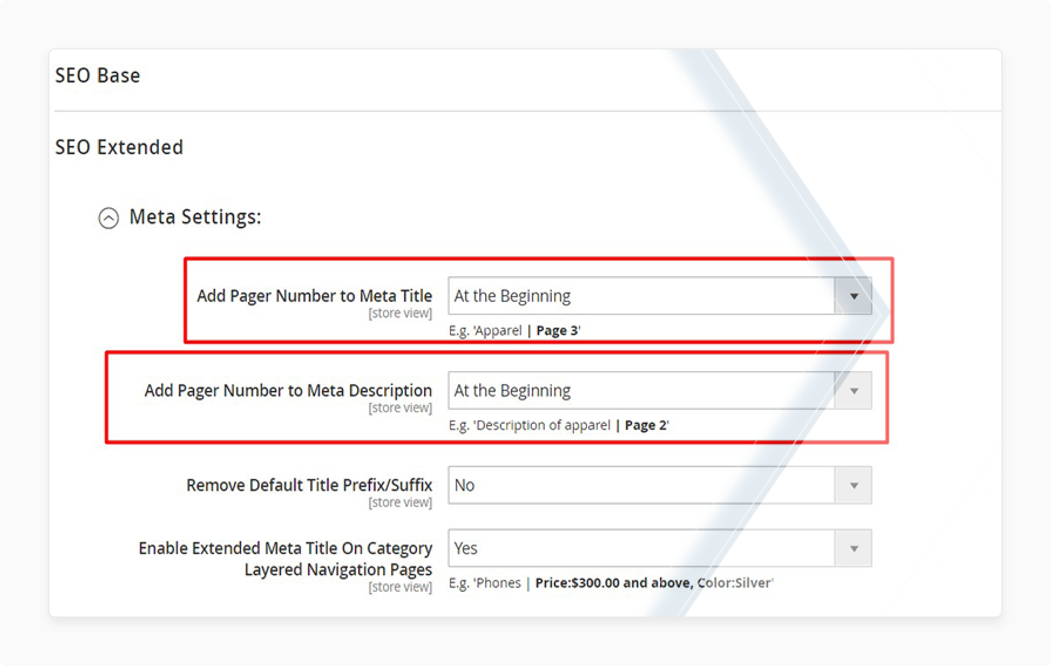 Adding page numbers to meta titles in Magento 2