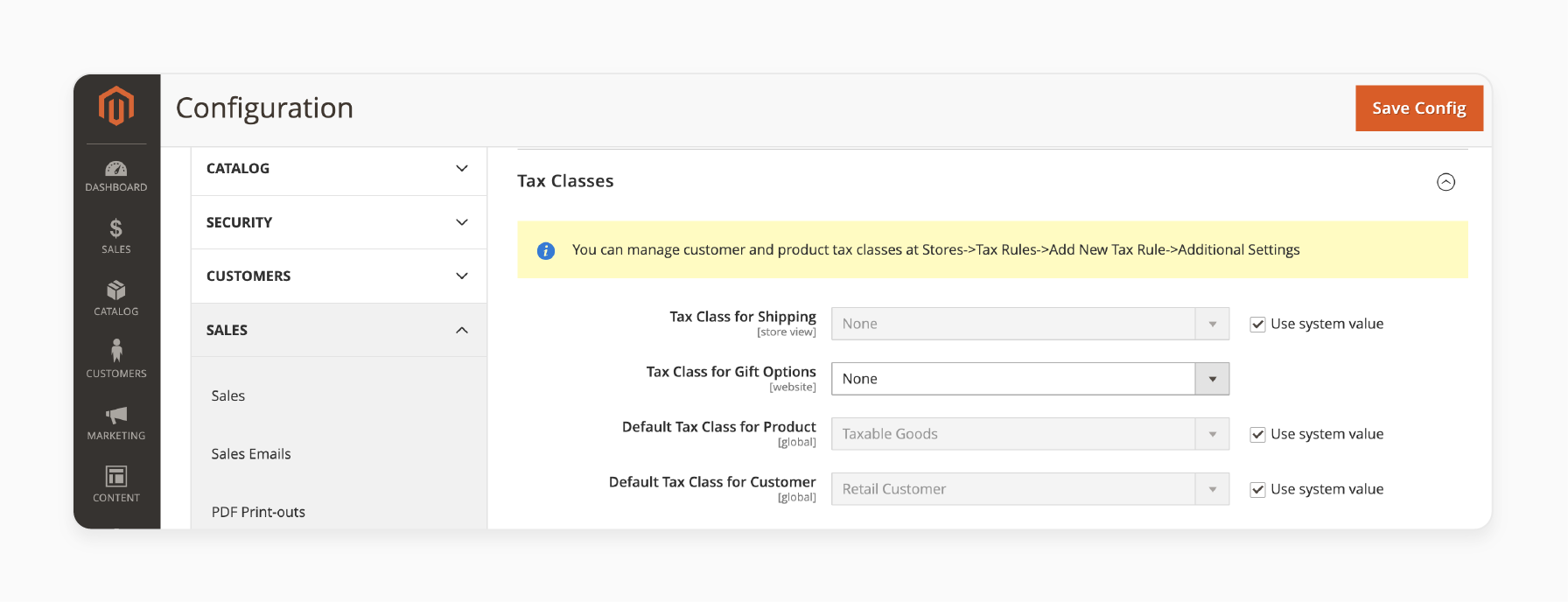 Setting Up Tax Rules