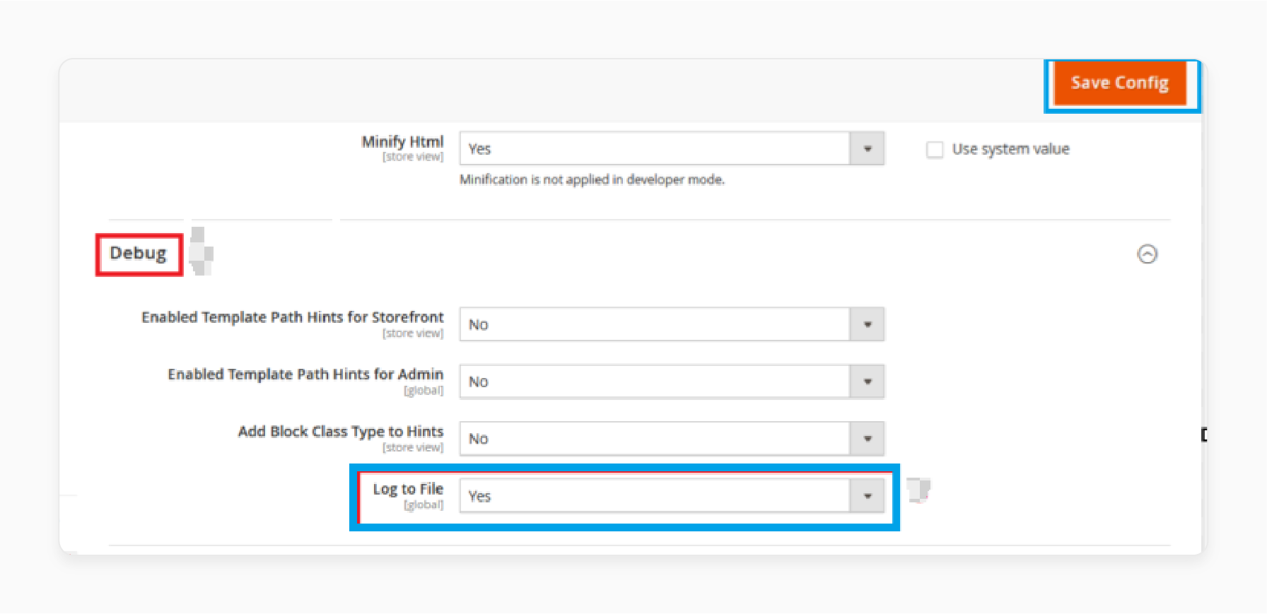 Set Log File To Yes