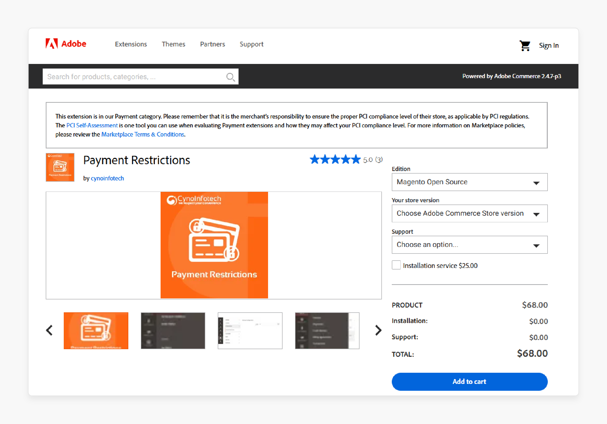 Cynoinfotech tool for temporary payment controls