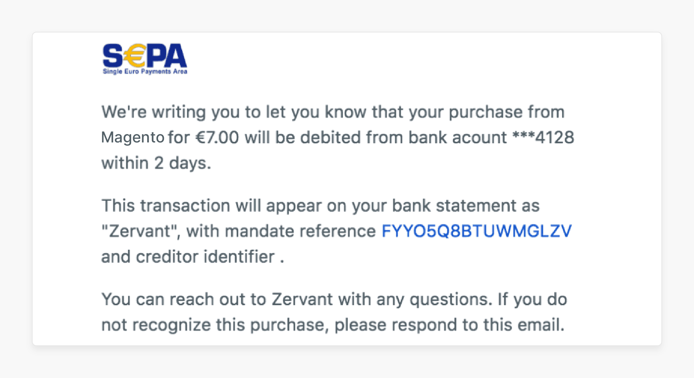 Payment Confirmation