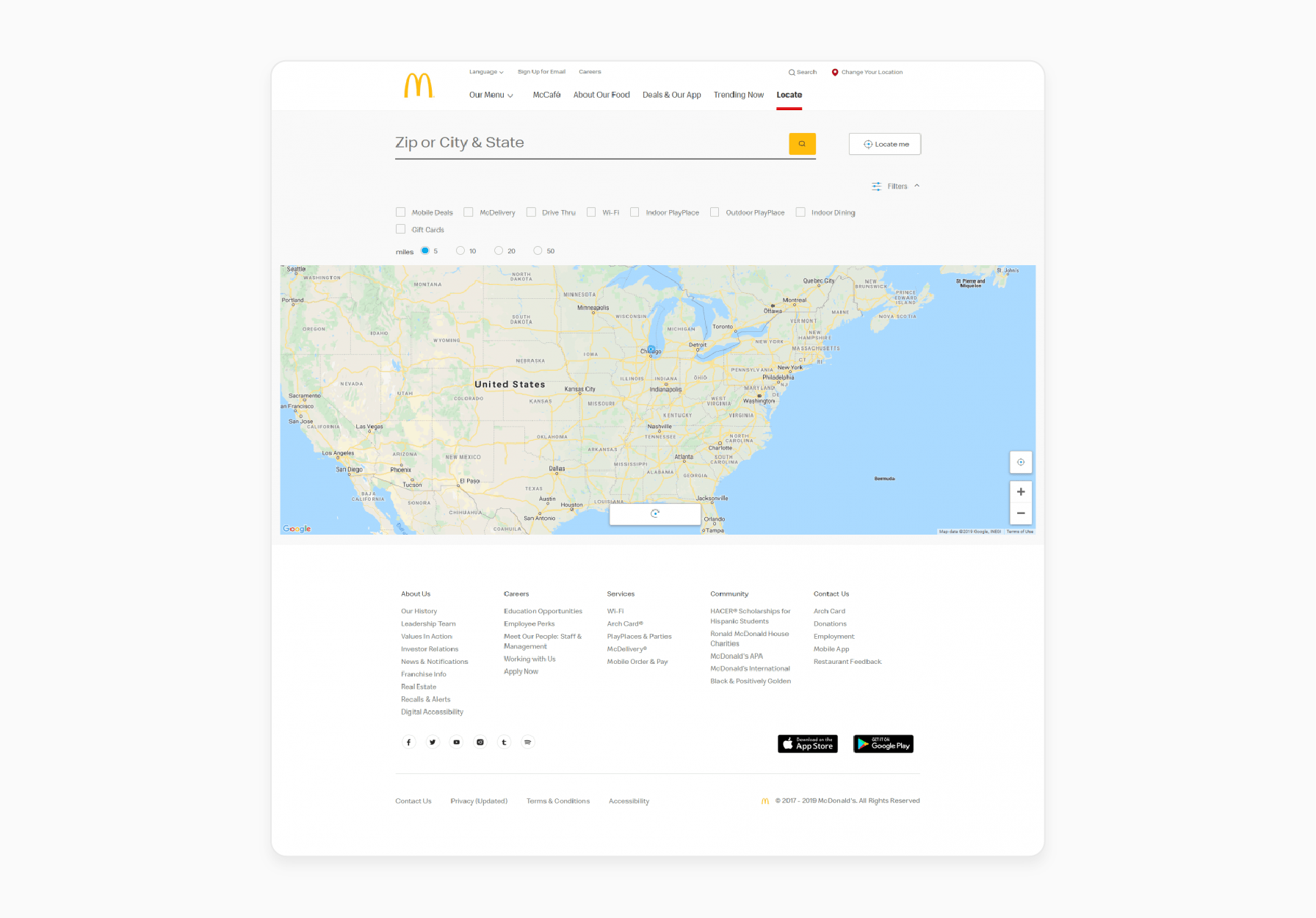 McDonald's Magento 2 Store Locator with Google Maps