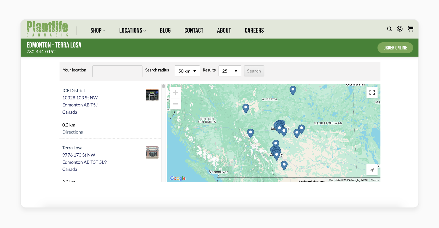 Plantilife Magento 2 Store Locator with Google Maps