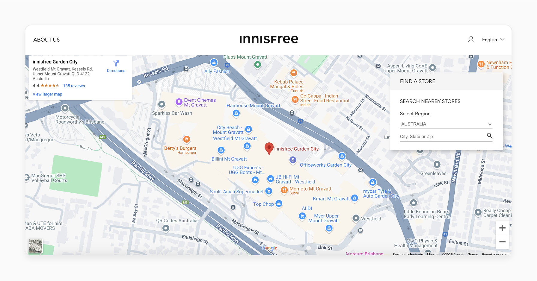 Innisfree Magento 2 Store Locator with Google Maps