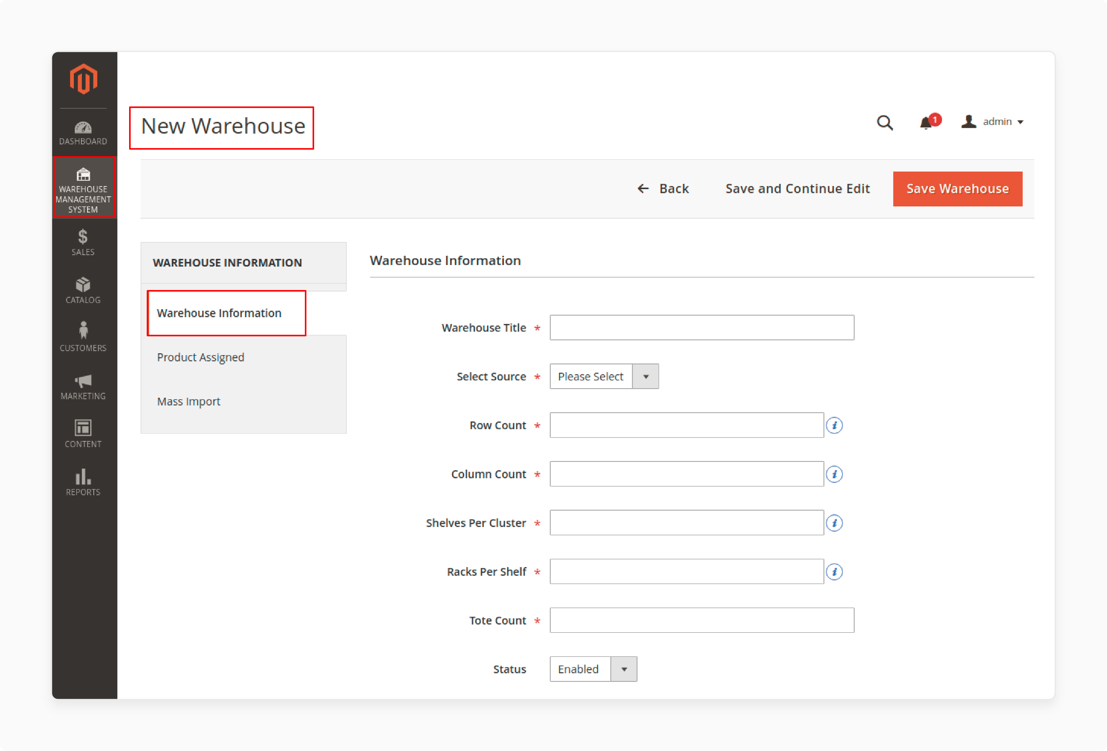 assigning products to specific warehouses in magento 2 using advanced warehouse management tools