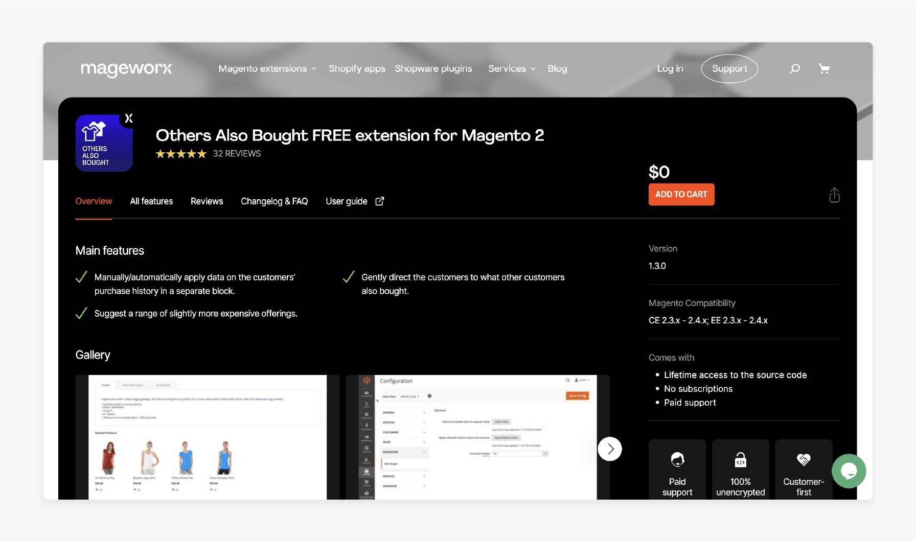 real customers also bought block module by mageworx for magento 2, driving cross-sell opportunities using customer history