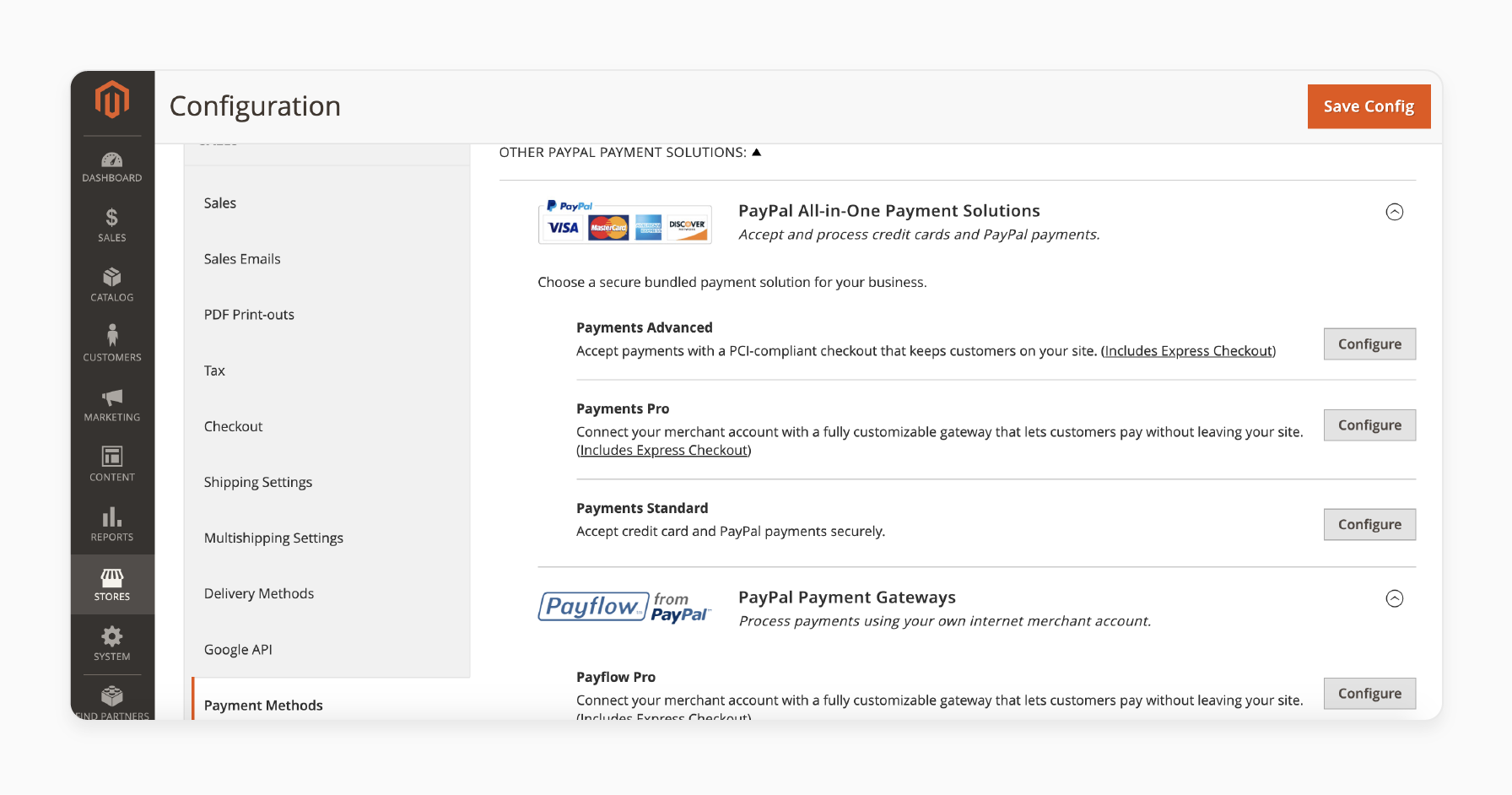 configuring payment methods in magento 2, including multiple gateways like paypal, for seamless checkout experiences during the launch