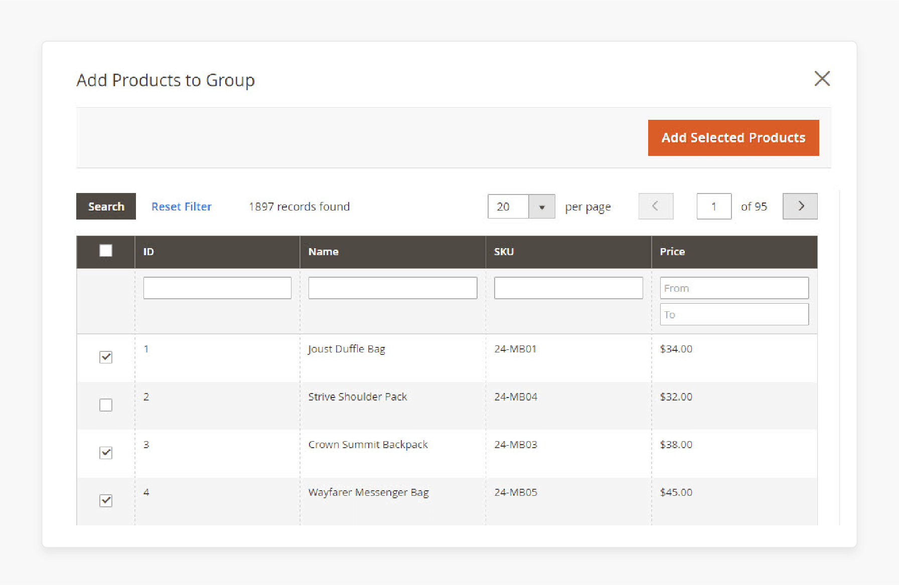 adding products to a grouped product in magento 2 for seamless bundle creation and inventory tracking