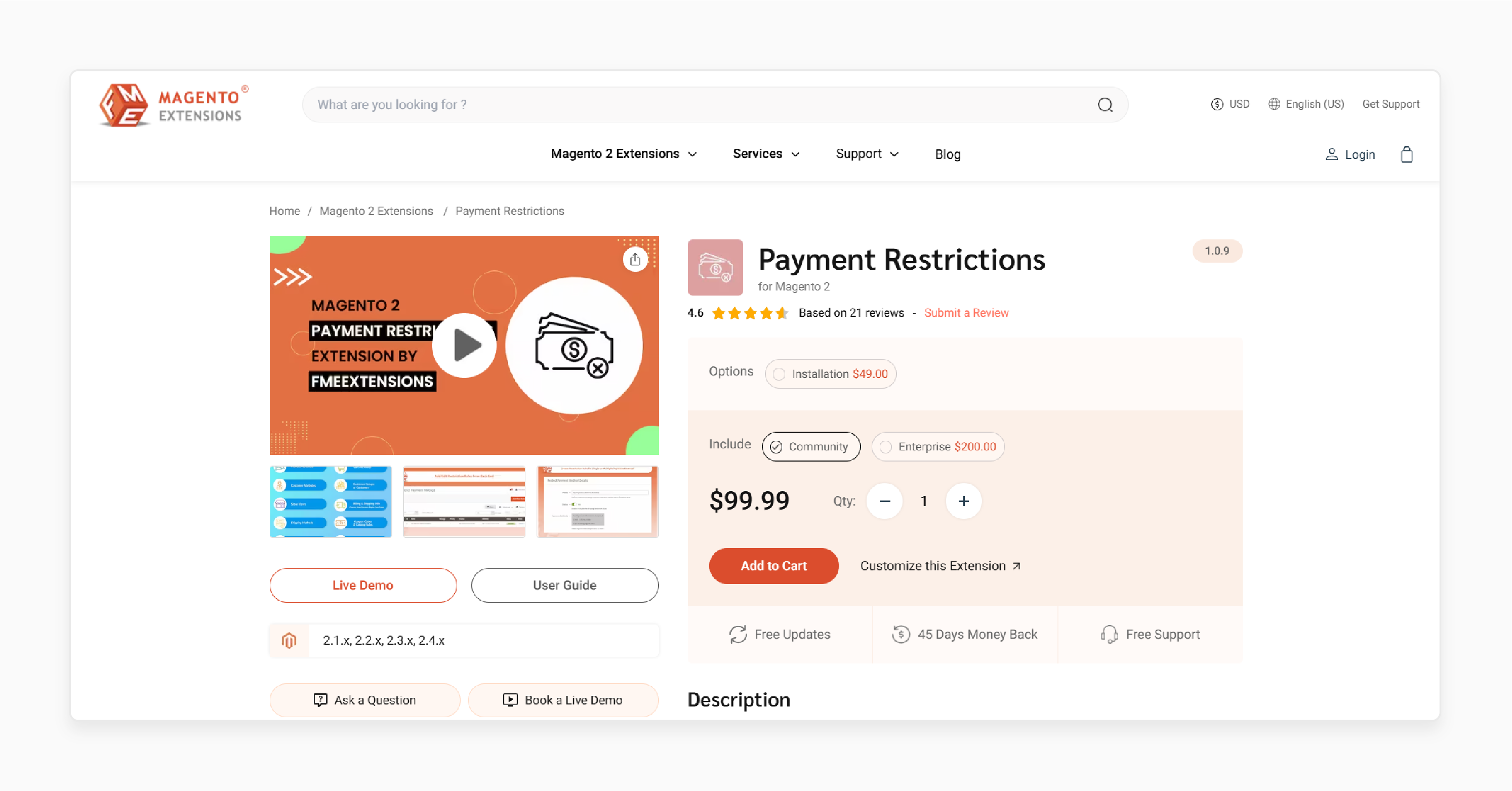 Payment Restrictions for Magento 2 - FME Extensions