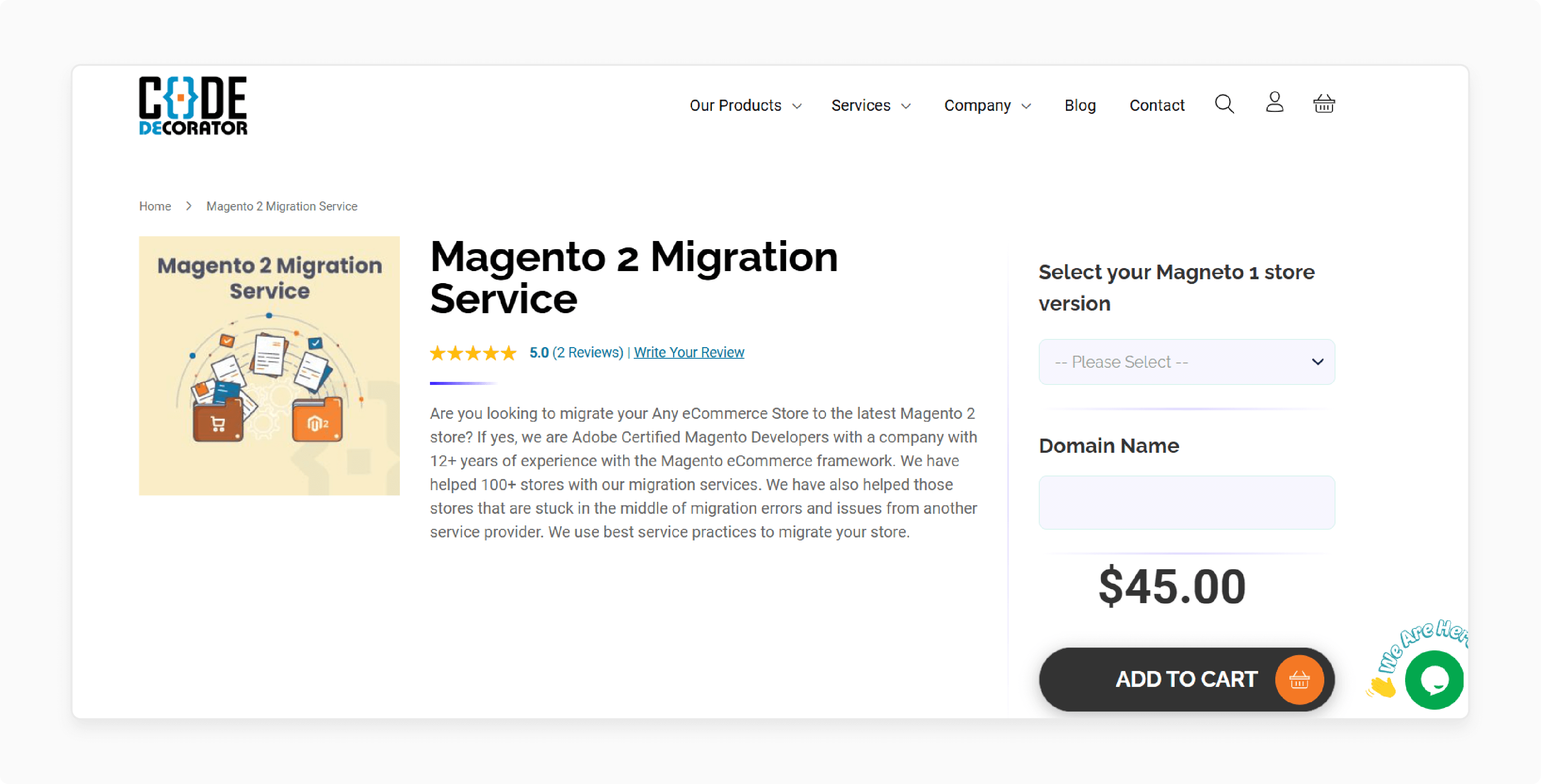 Magento 2 migration by Code Decorator with secure data transfer