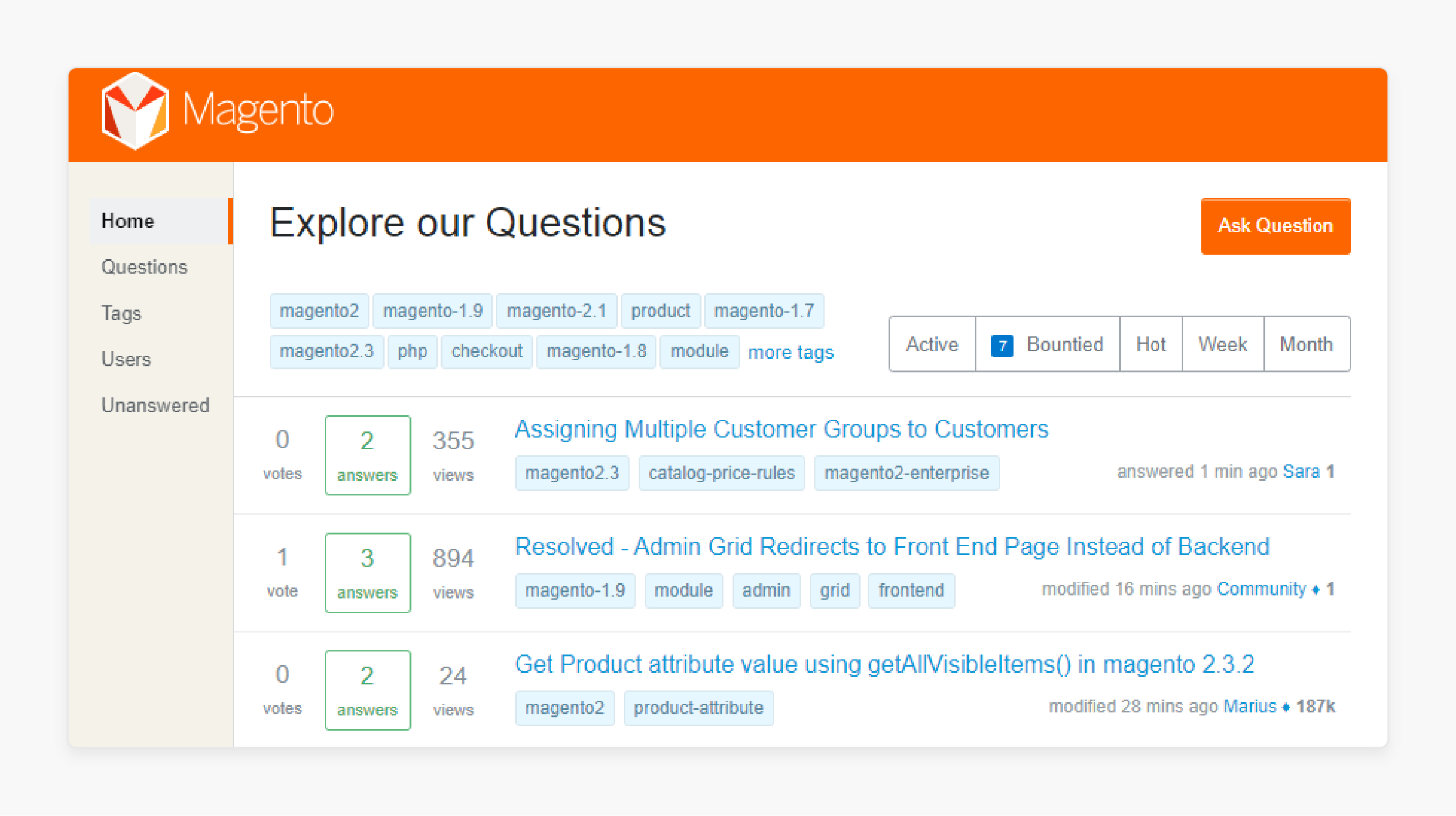 Asking questions and sharing knowledge on Magento Stack Exchange