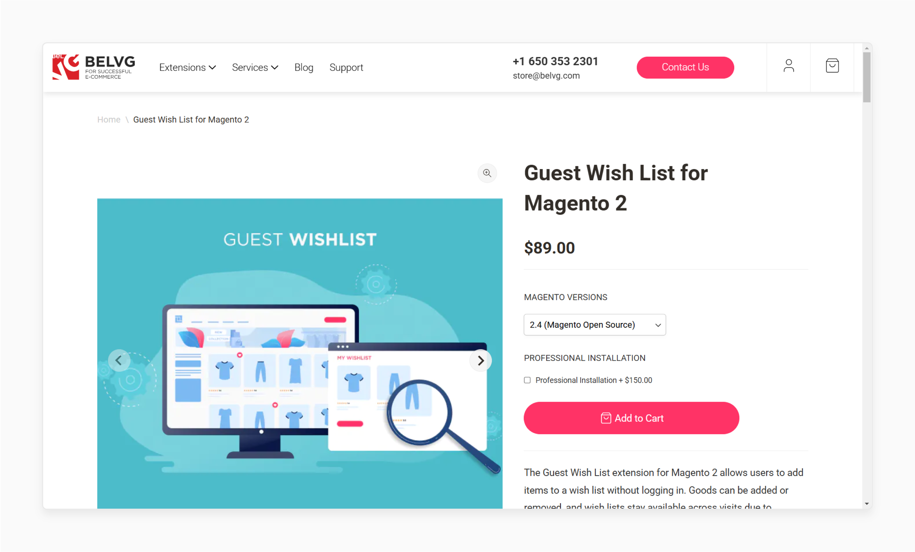 Guest Wish List for Magento 2 - Belvg