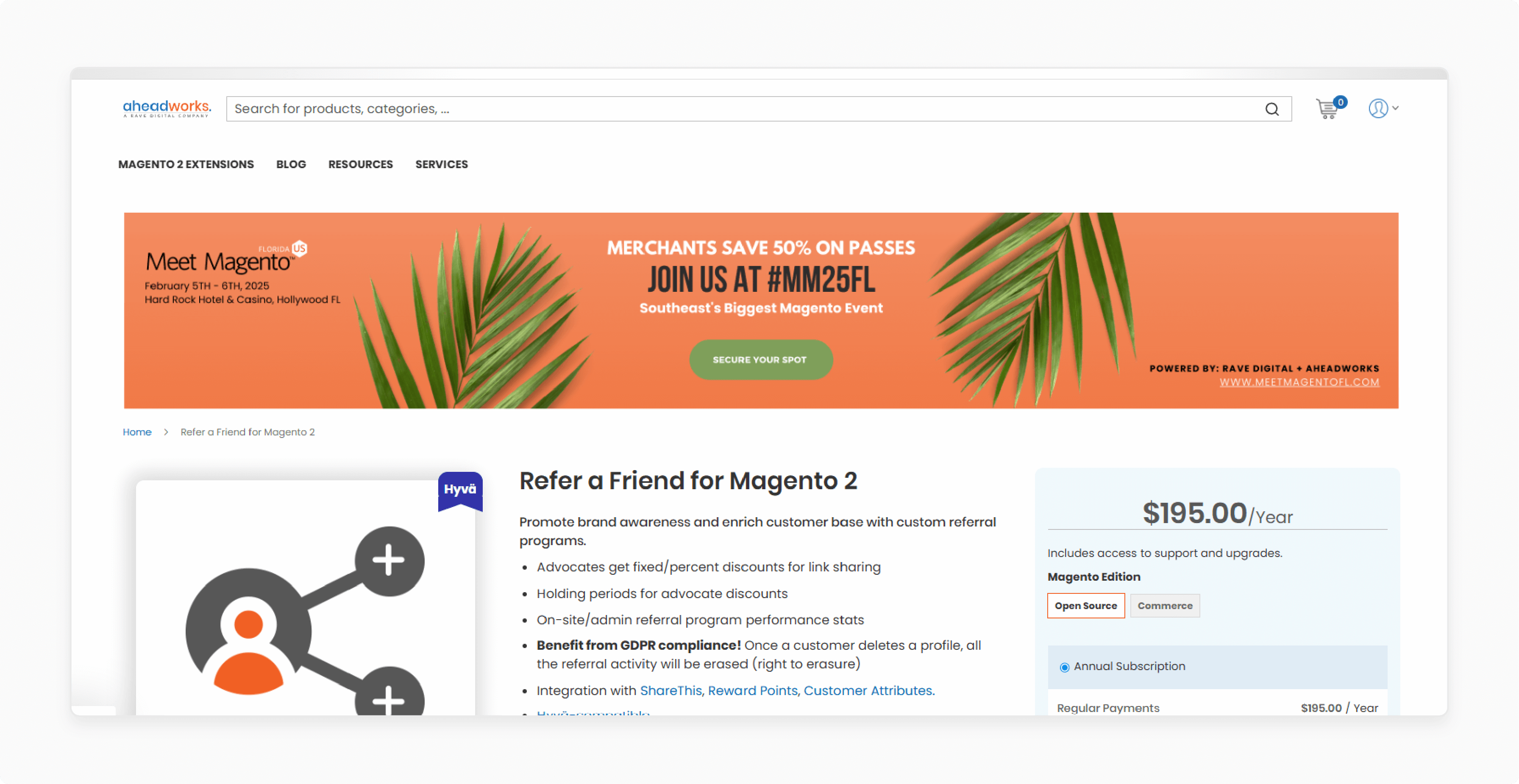 Refer a Friend for Magento 2-Aheadworks