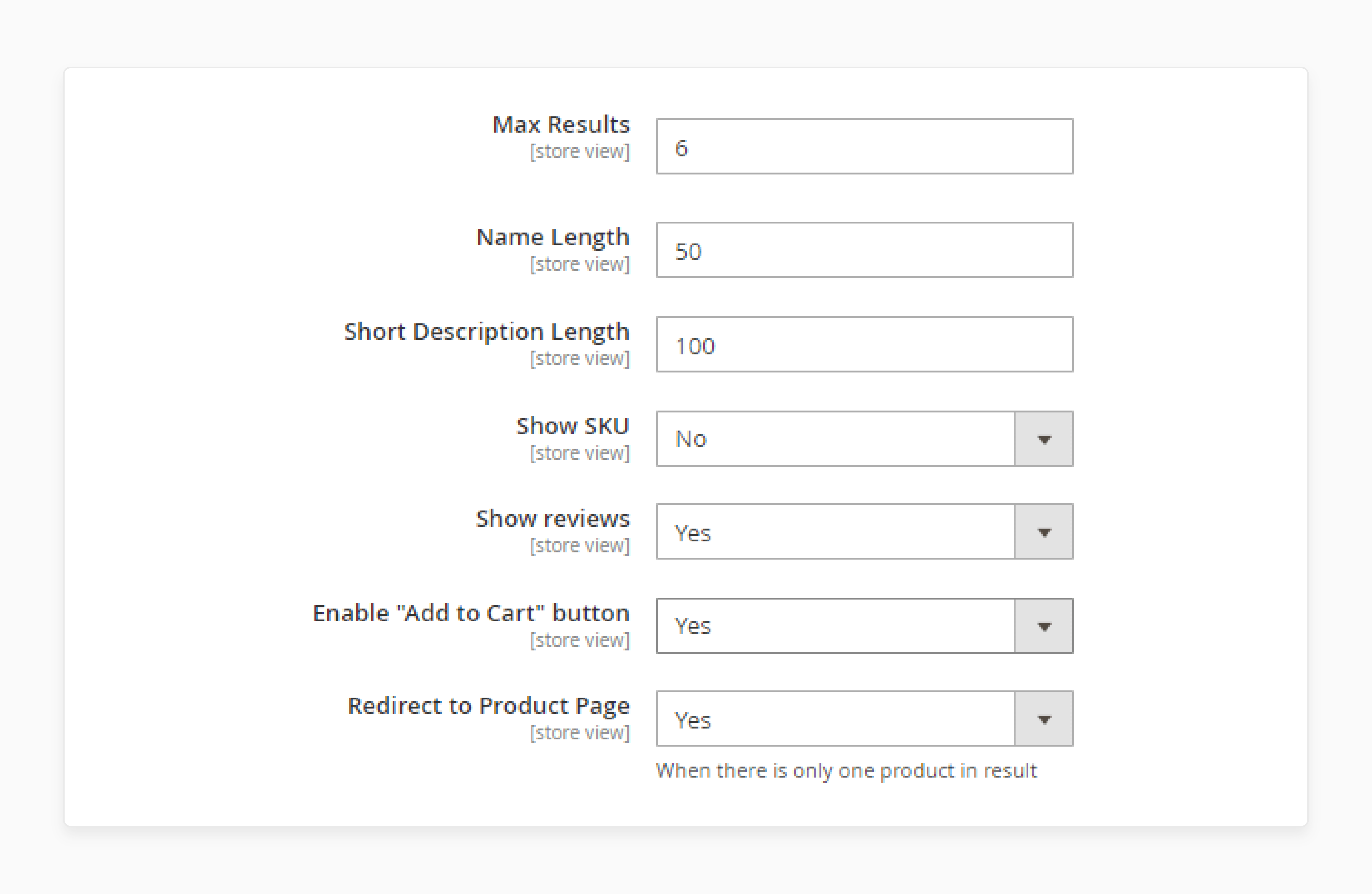 Enter the maximum results to display in the Magento 2 advanced search extension