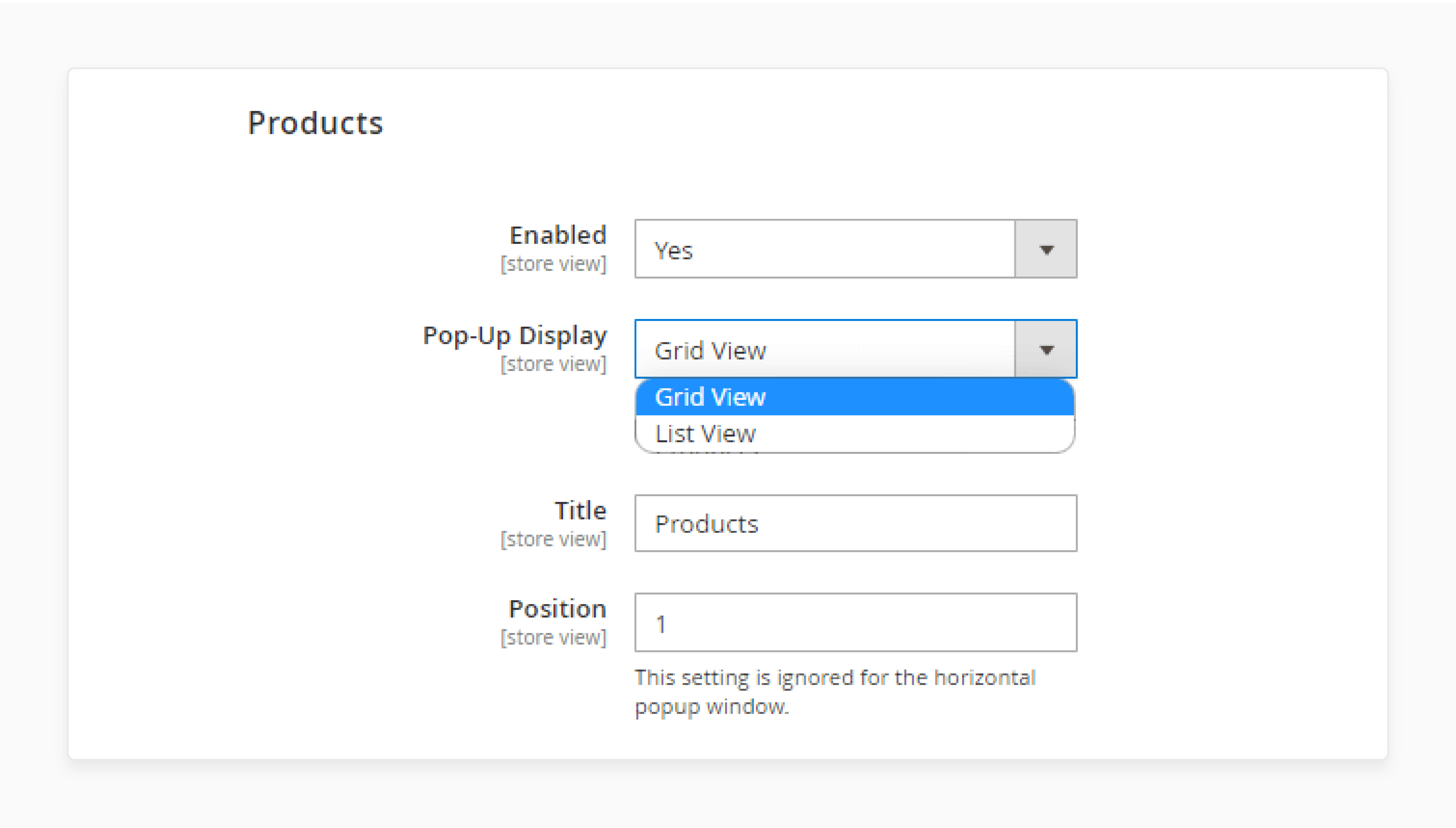 Enable product display in the Magento 2 advanced search extension