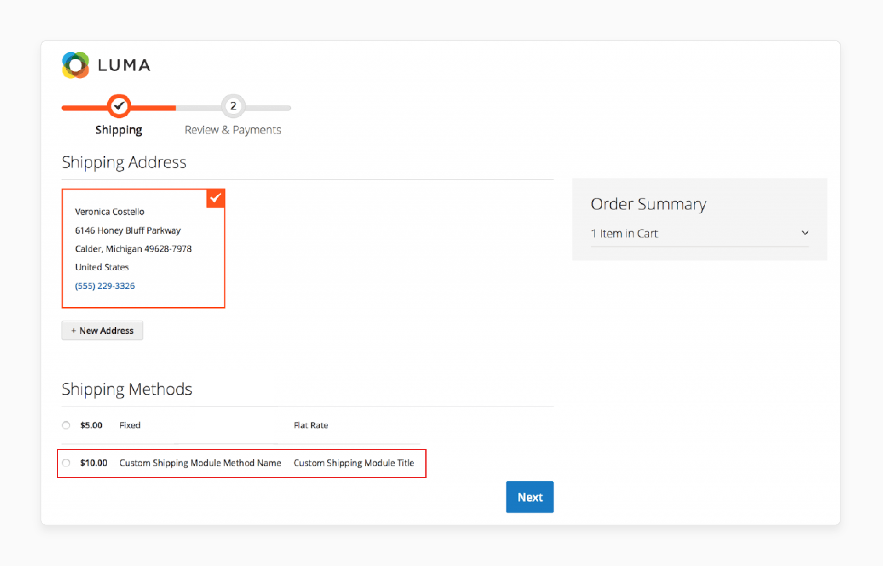 Activate the Magento 2 shipping module