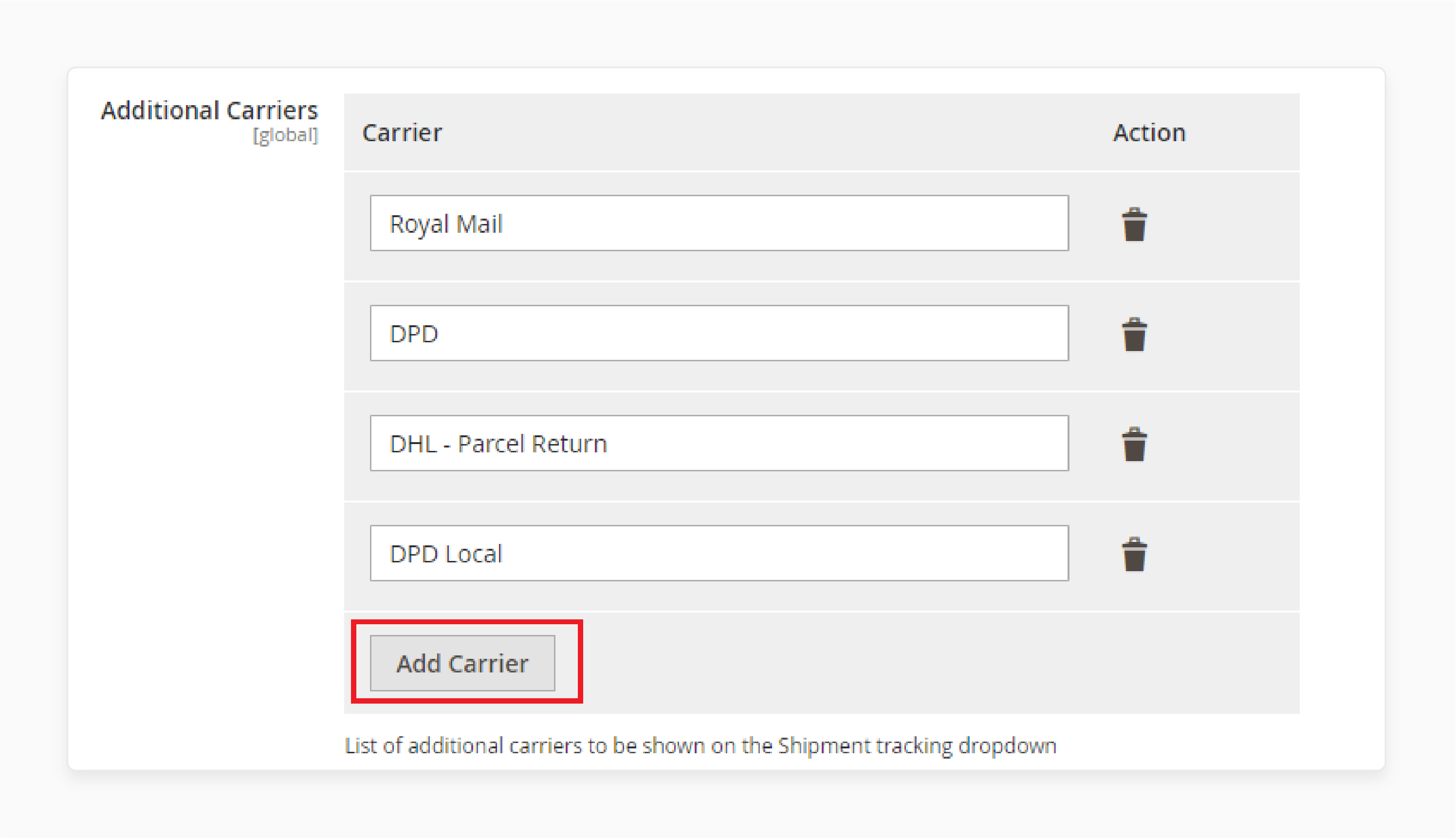 Add a custom carrier to Magento 2