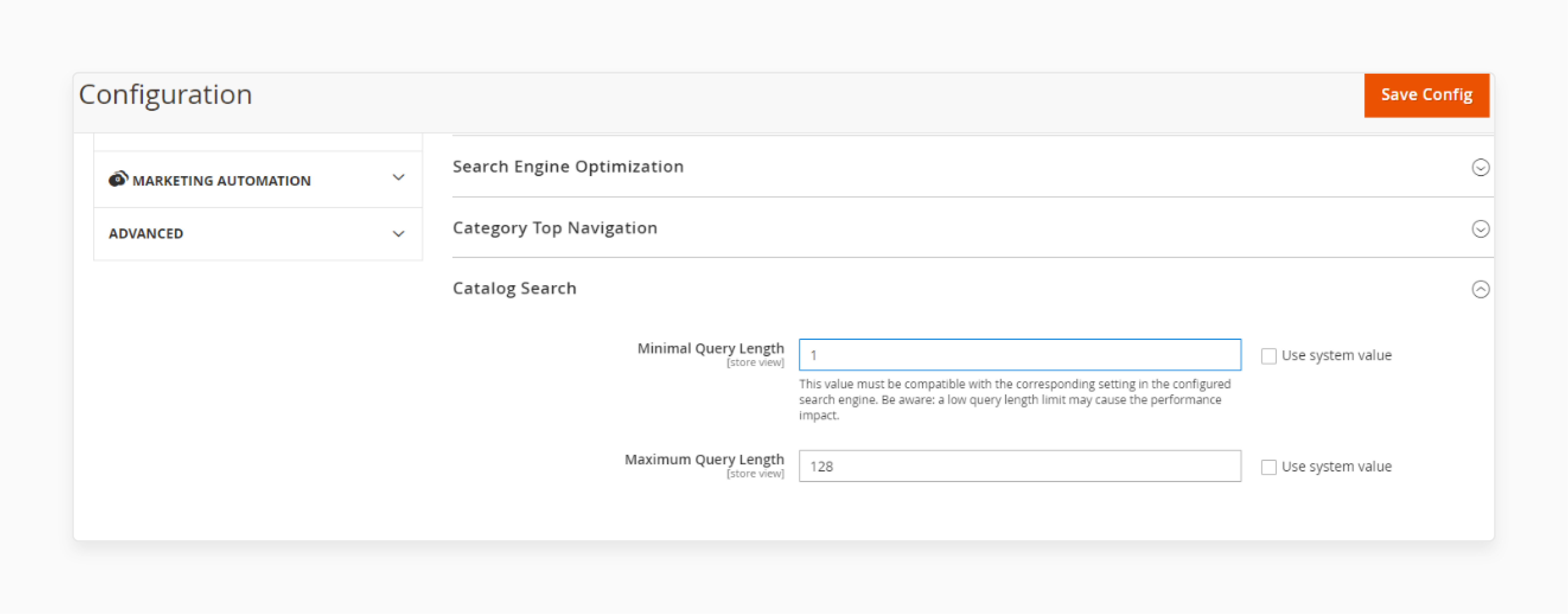 Verify search settings in Magento for better results