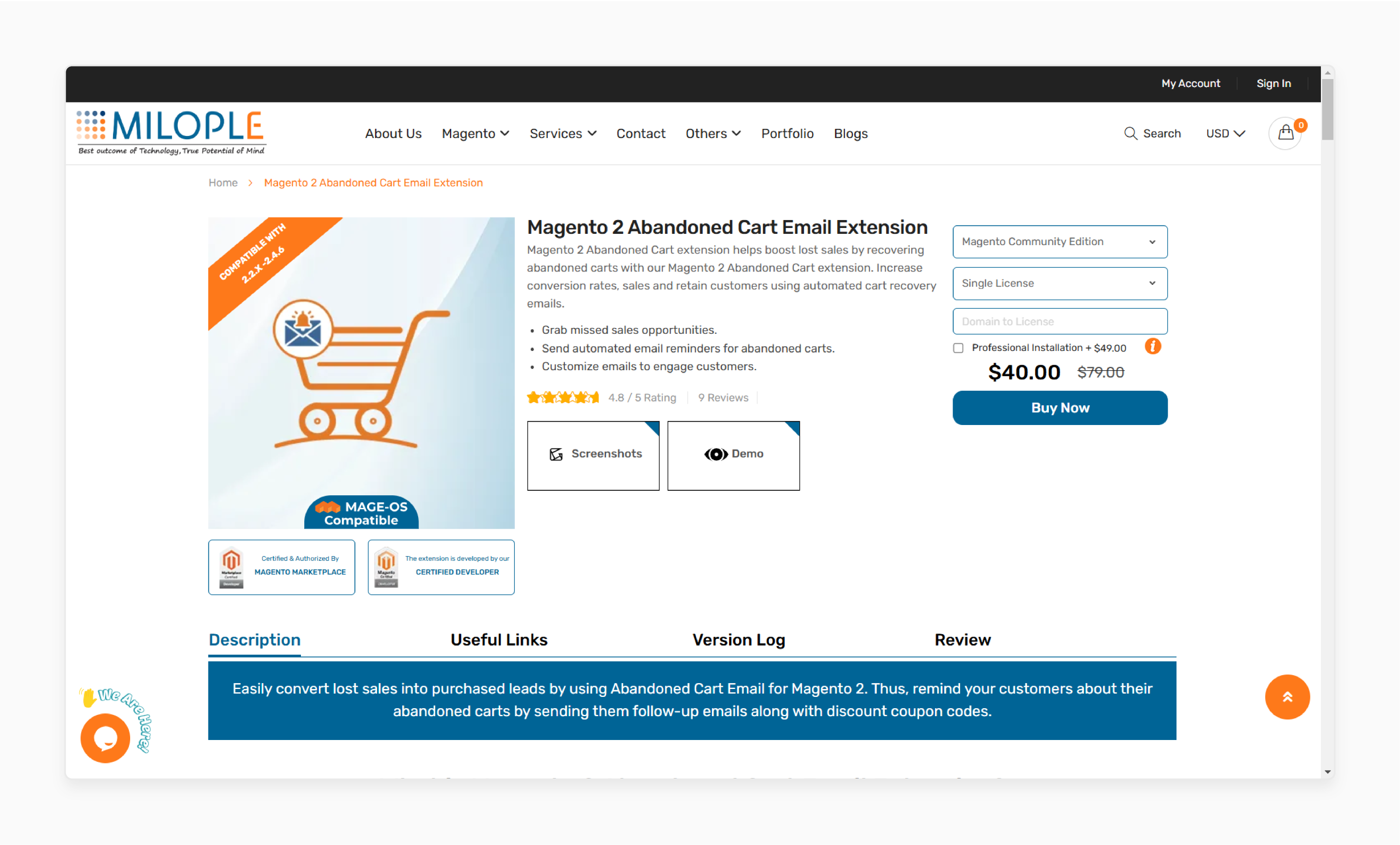 magento 2 abandoned cart reminder extension by milople to recover lost sales and boost conversion rates