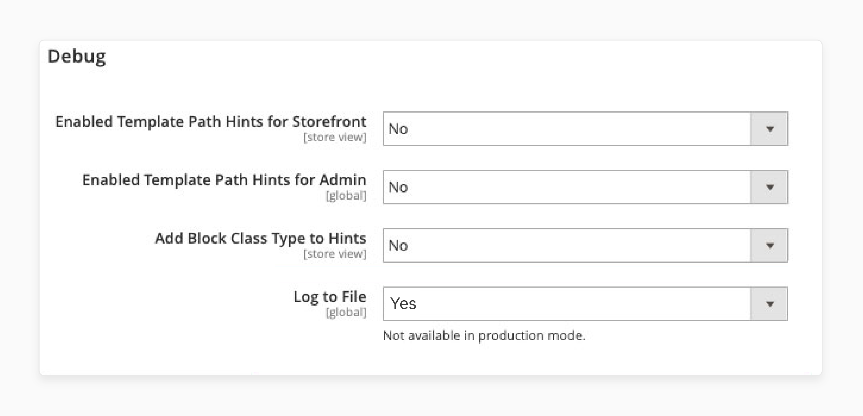 debug logging options in magento 2 admin panel to track matrix rate shipping calculation errors and shipping process issues