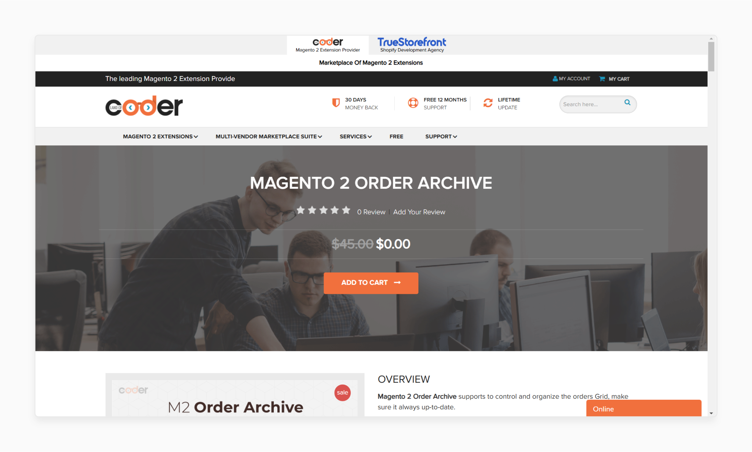 Landofcoder Magento 2 Order Archive