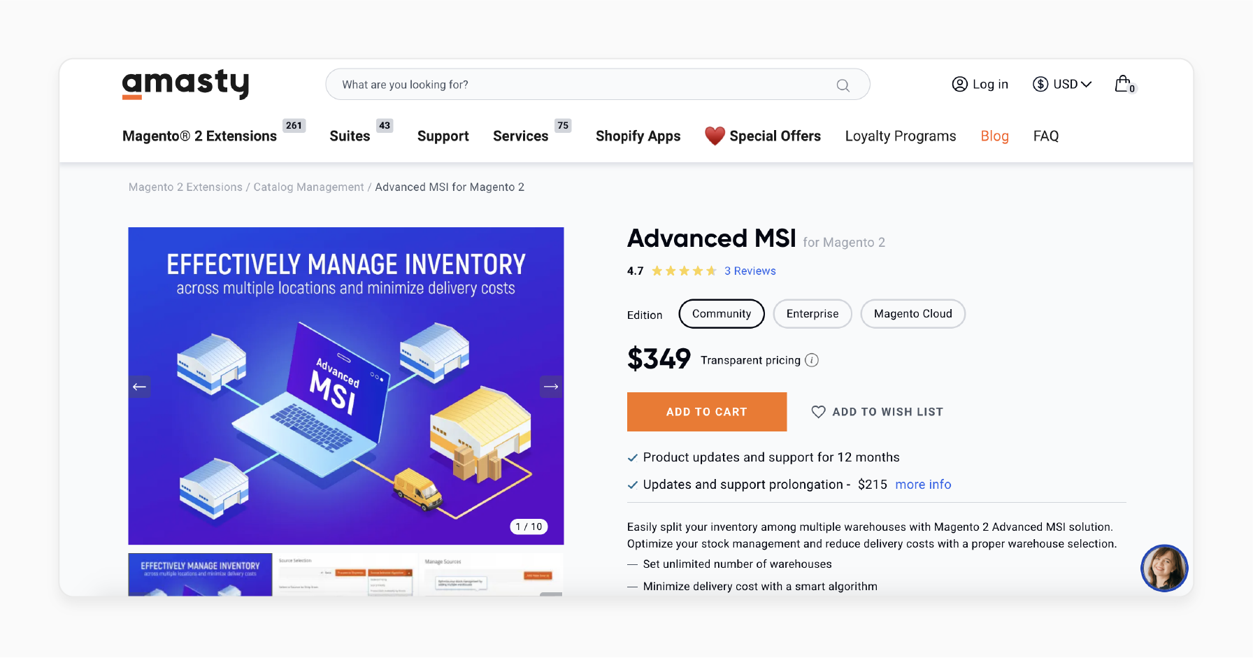 Advanced MSI for Magento 2 - Amasty