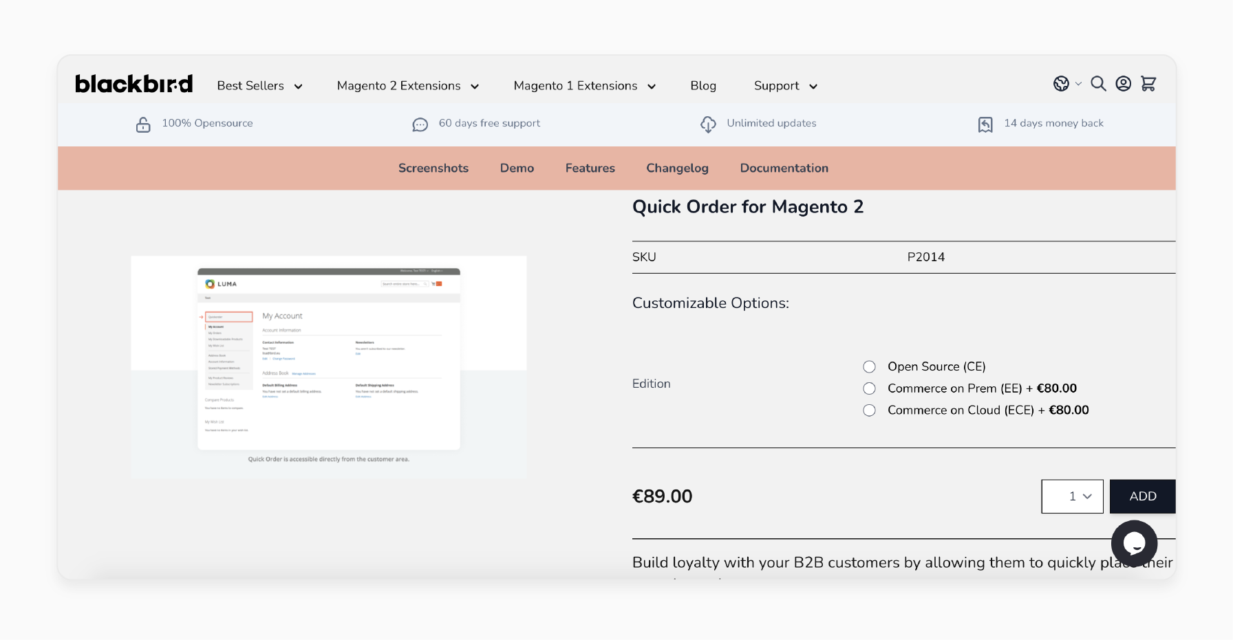 magento 2 b2b fast order extension by blackbird enhancing bulk purchasing with quick checkout and sku-based product selection