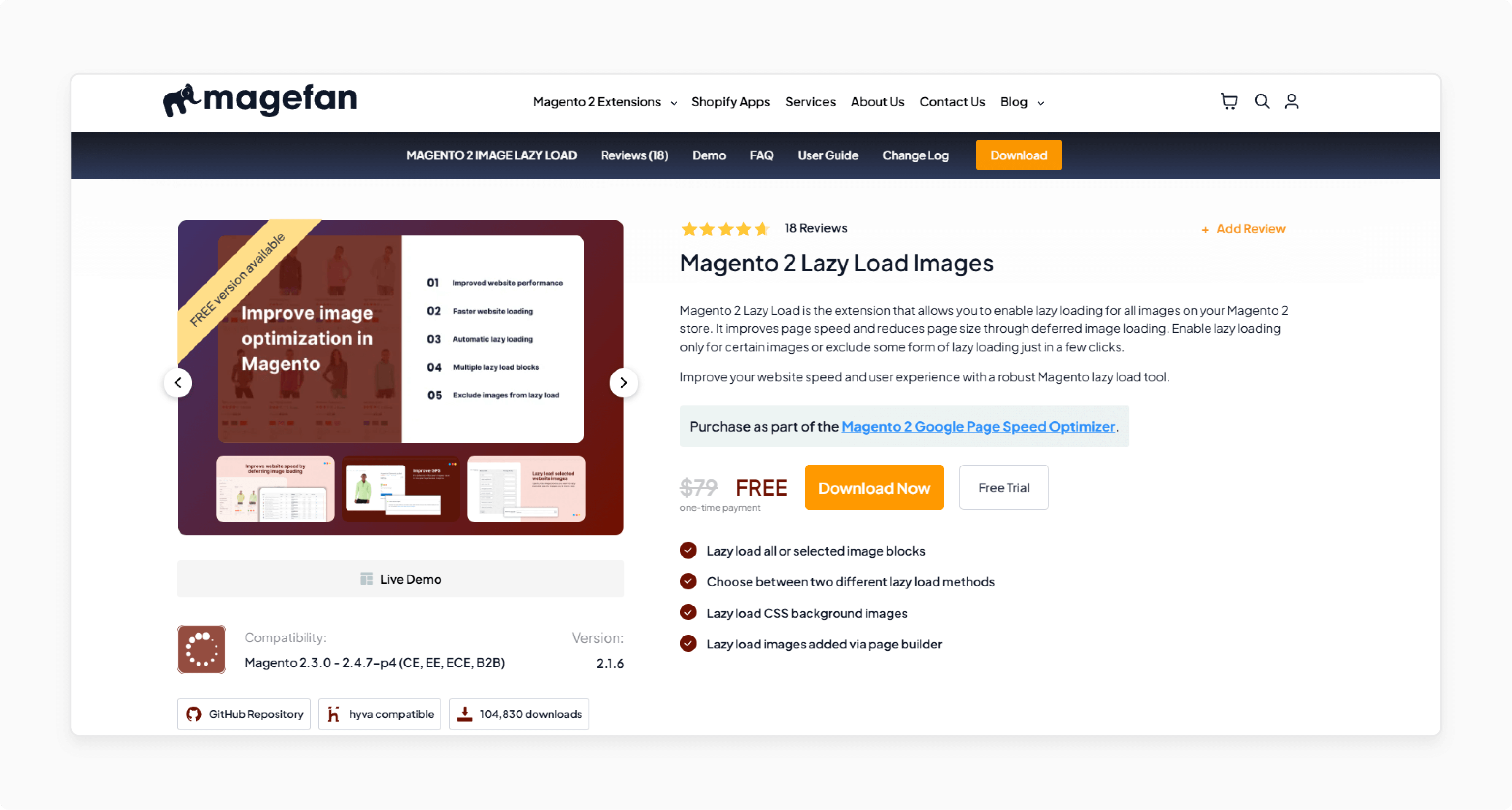 Magefan Magento 2 Lazy Load Images