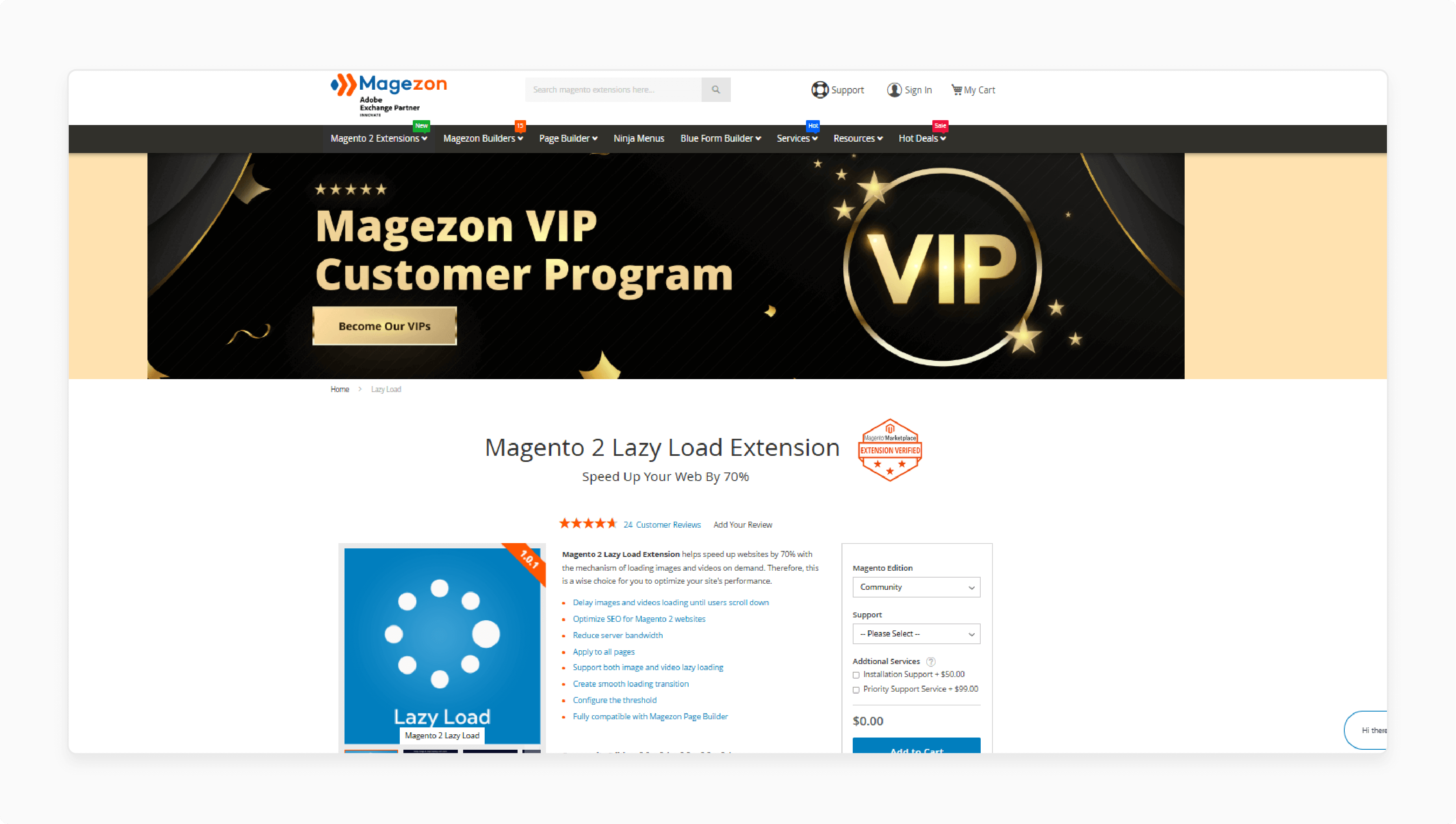 Magezon Magento 2 Lazy Load Extension