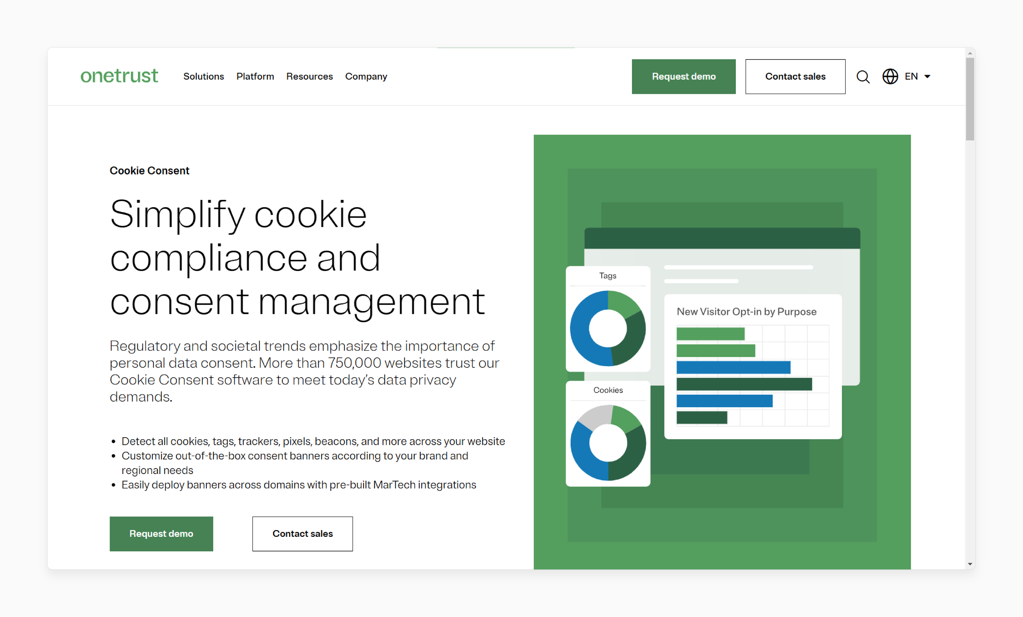 Onetrust consent extension for Magento 2 ccpa cookie banner