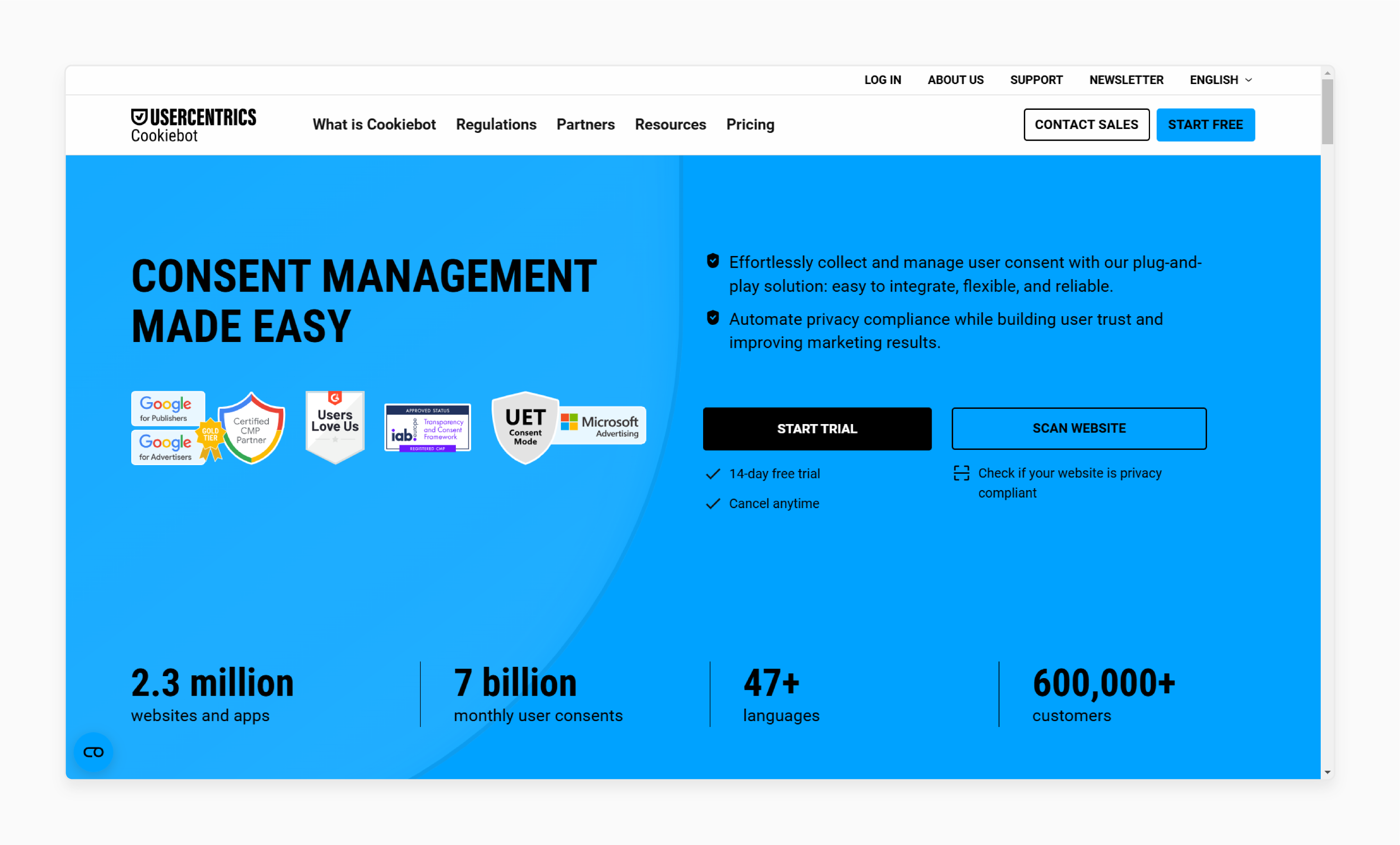 Cookiebot consent extension for Magento 2 ccpa cookie banner